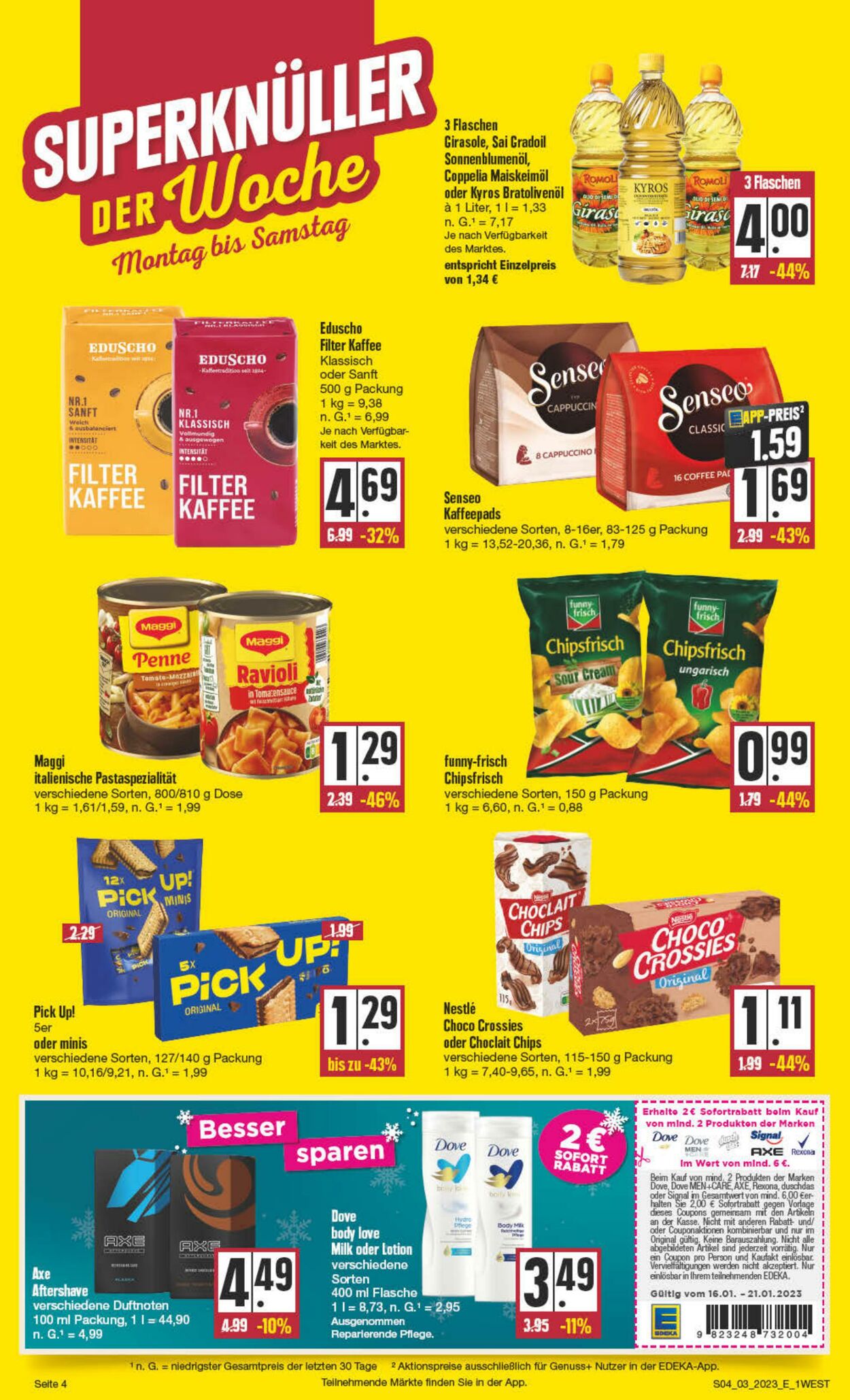 Prospekt Edeka 16.01.2023 - 21.01.2023