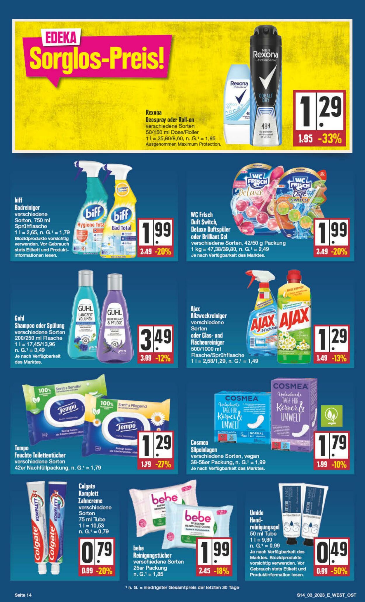 Prospekt Edeka 16.01.2023 - 21.01.2023