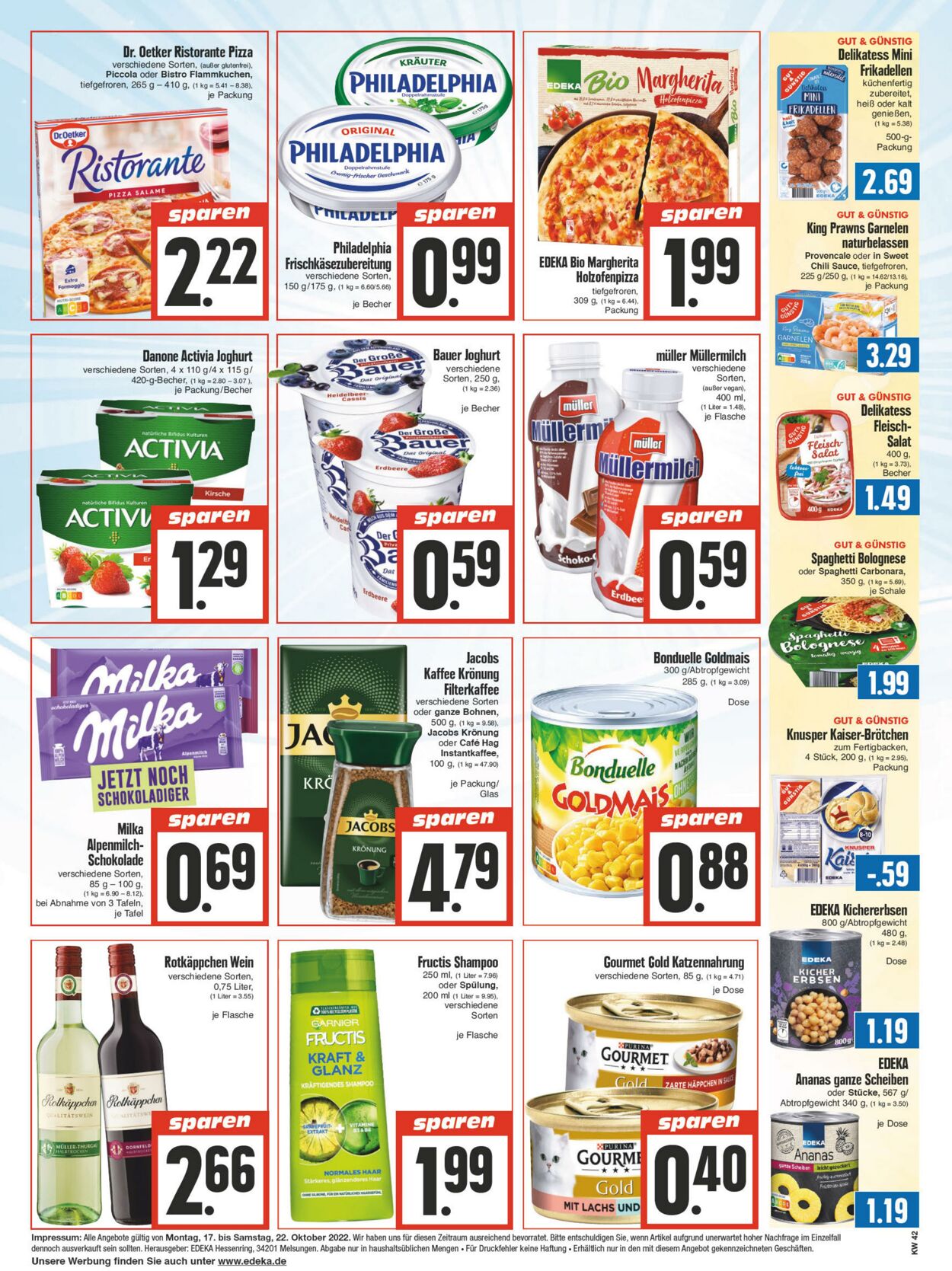 Prospekt Edeka 17.10.2022 - 22.10.2022