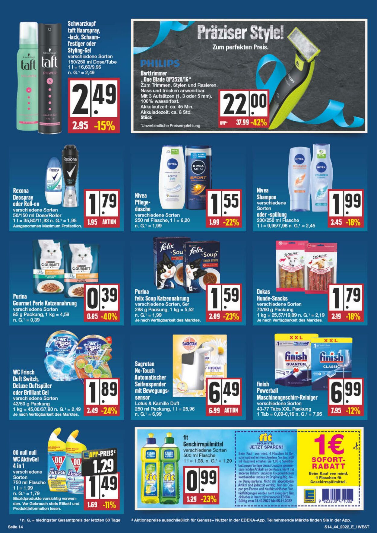 Prospekt Edeka 31.10.2022 - 05.11.2022