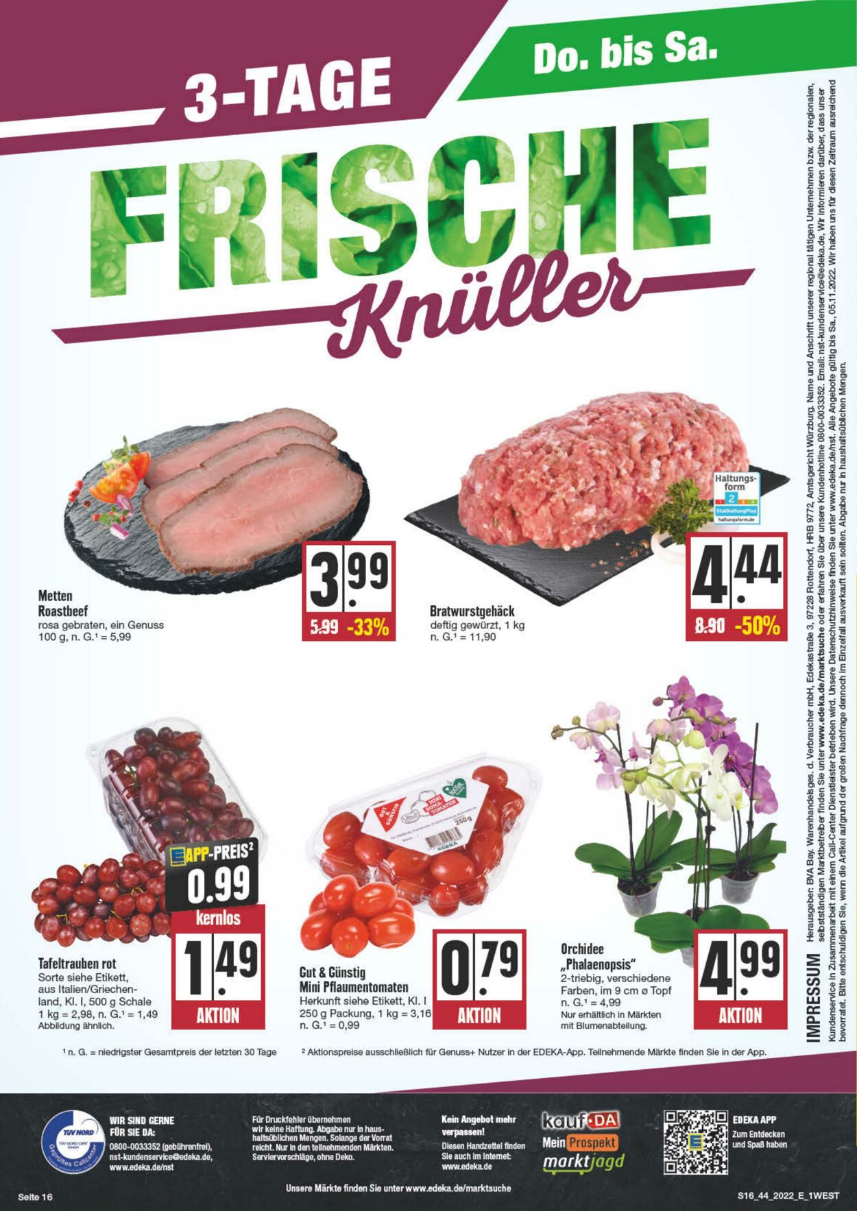 Prospekt Edeka 31.10.2022 - 05.11.2022