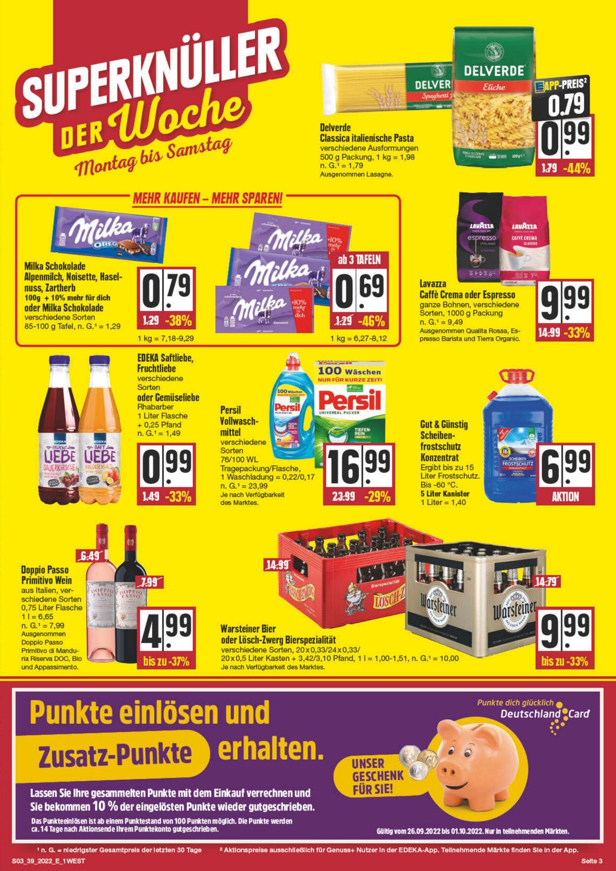 Prospekt Edeka 26.09.2022 - 01.10.2022