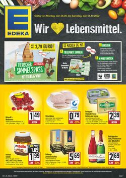 Prospekt Edeka 26.09.2022 - 01.10.2022