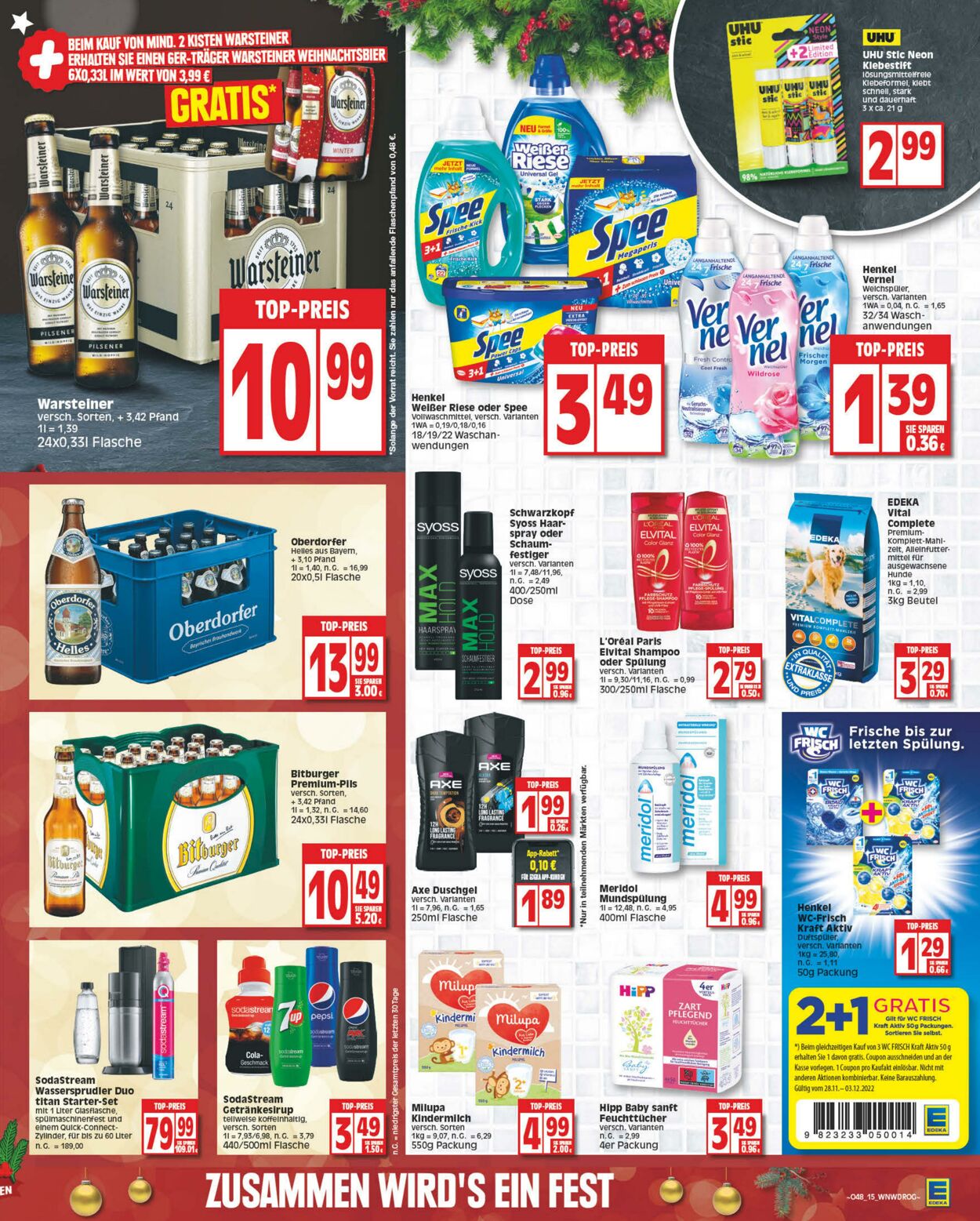 Prospekt Edeka 28.11.2022 - 03.12.2022