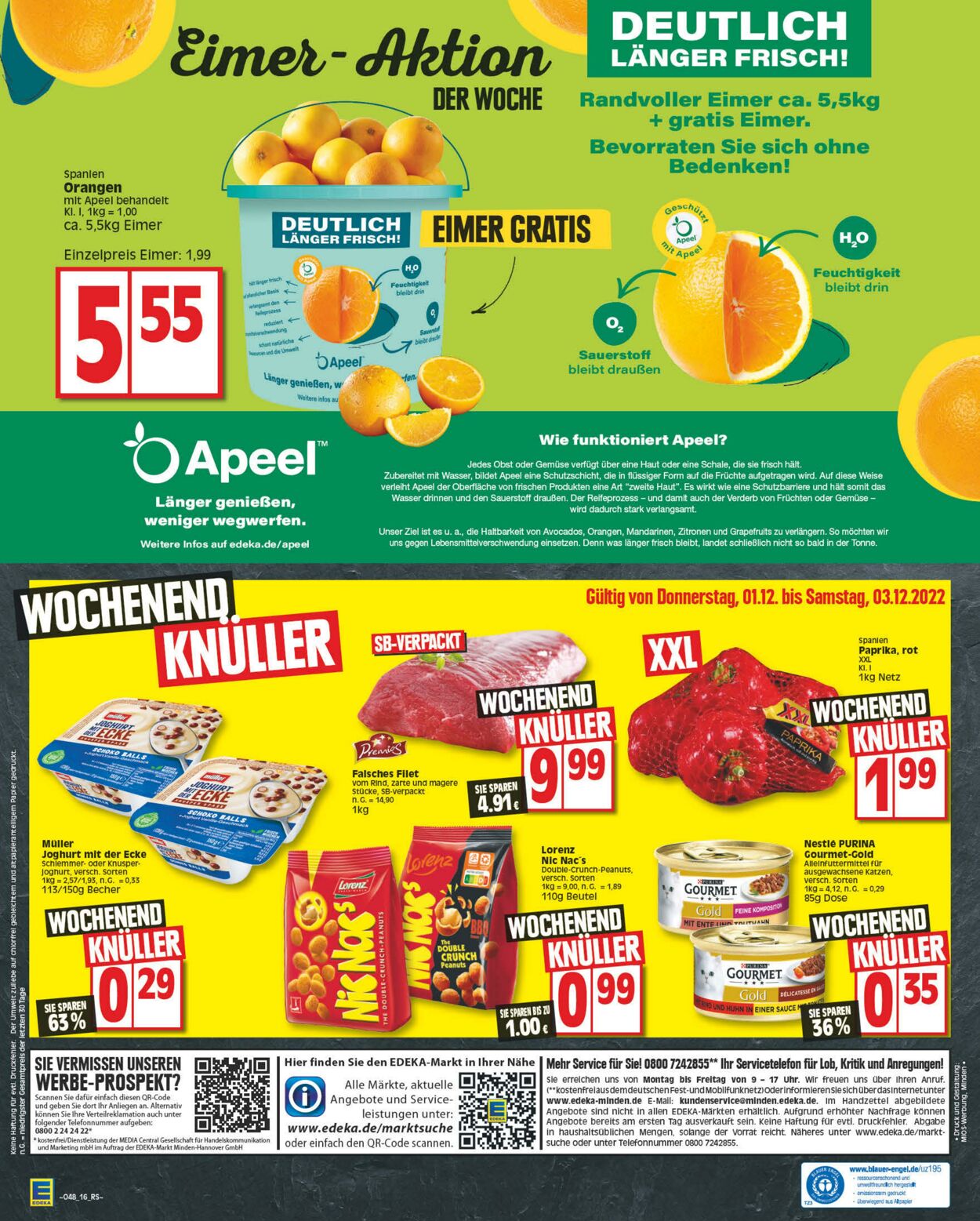 Prospekt Edeka 28.11.2022 - 03.12.2022