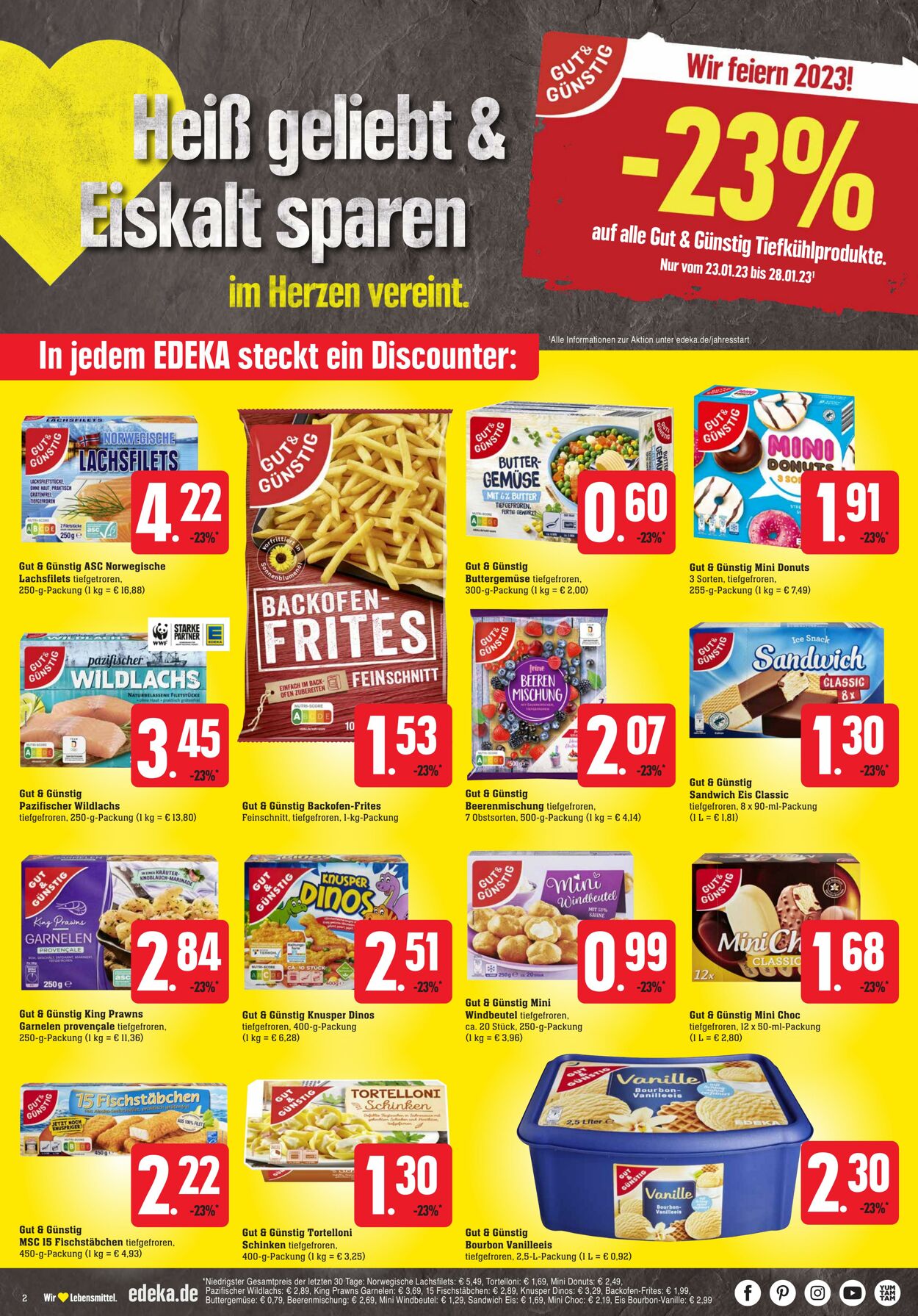 Prospekt Edeka 23.01.2023 - 28.01.2023