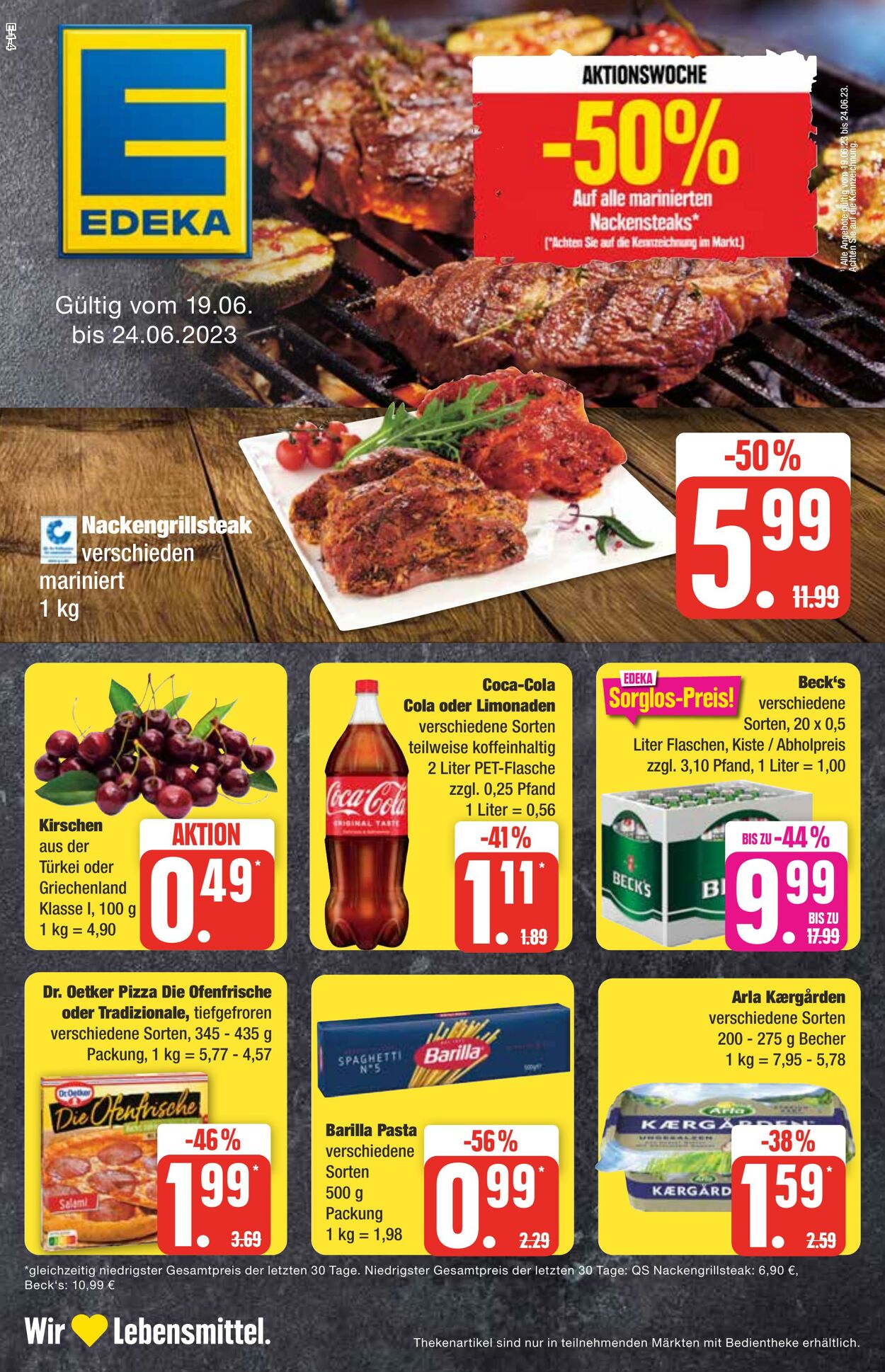 Prospekt Edeka 19.06.2023 - 24.06.2023