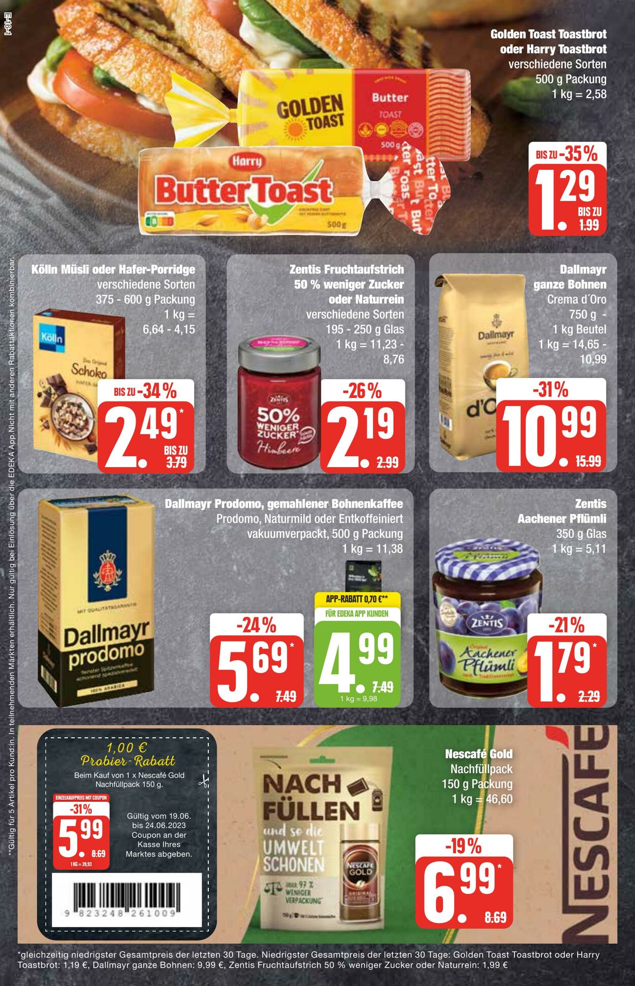 Prospekt Edeka 19.06.2023 - 24.06.2023