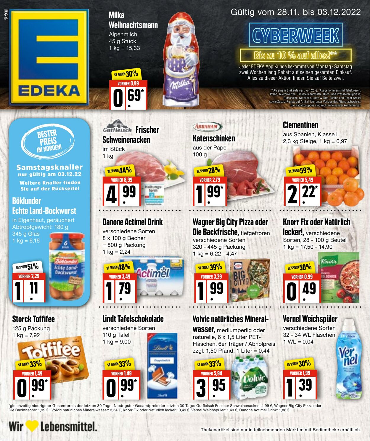 Prospekt Edeka 26.11.2022 - 03.12.2022