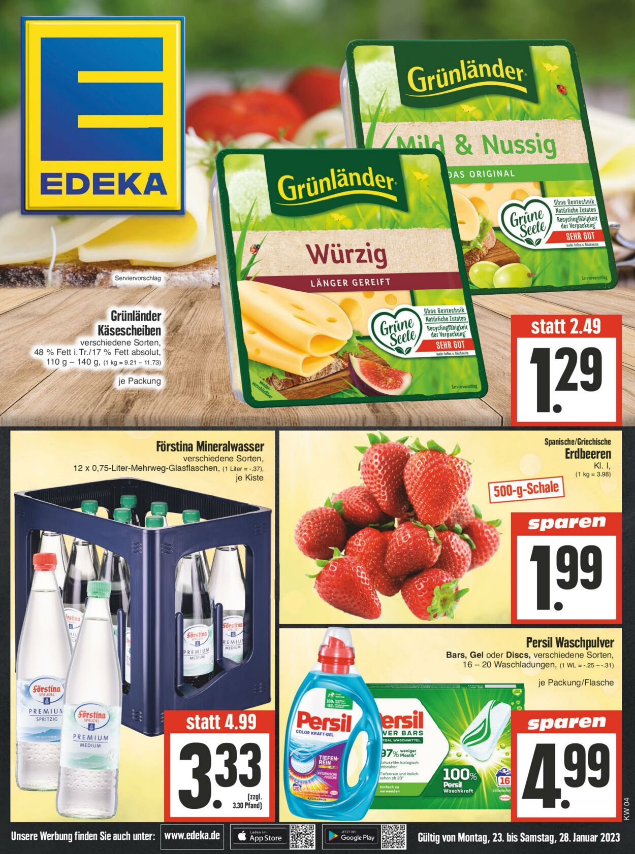 Prospekt Edeka 23.01.2023 - 28.01.2023