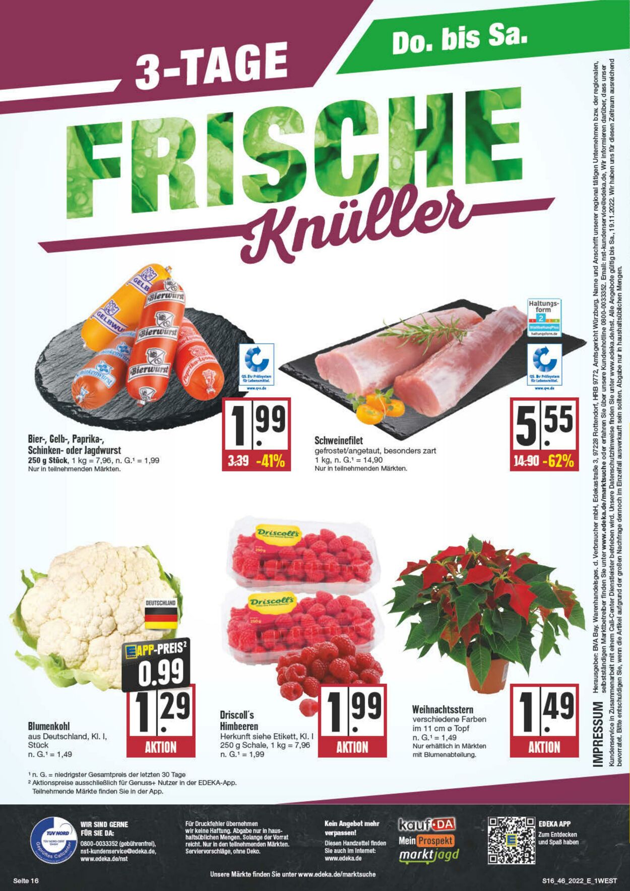 Prospekt Edeka 14.11.2022 - 19.11.2022