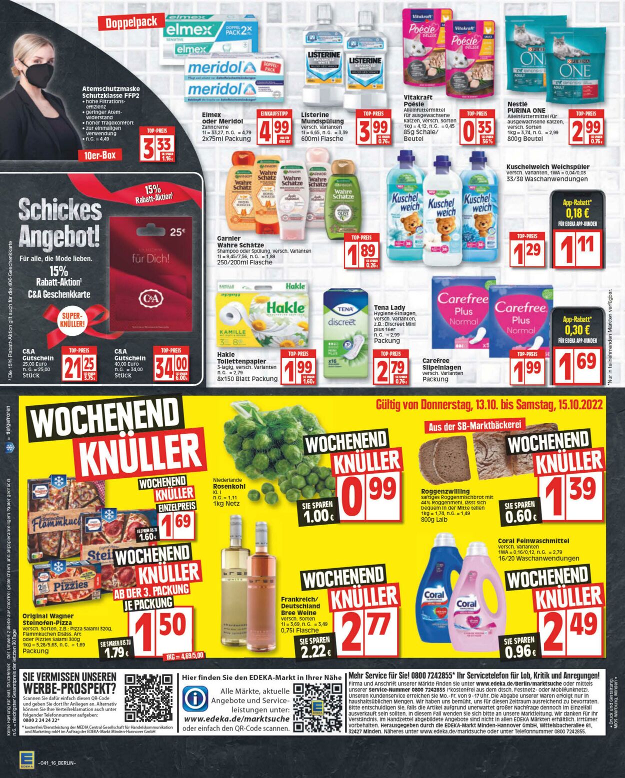 Prospekt Edeka 10.10.2022 - 15.10.2022