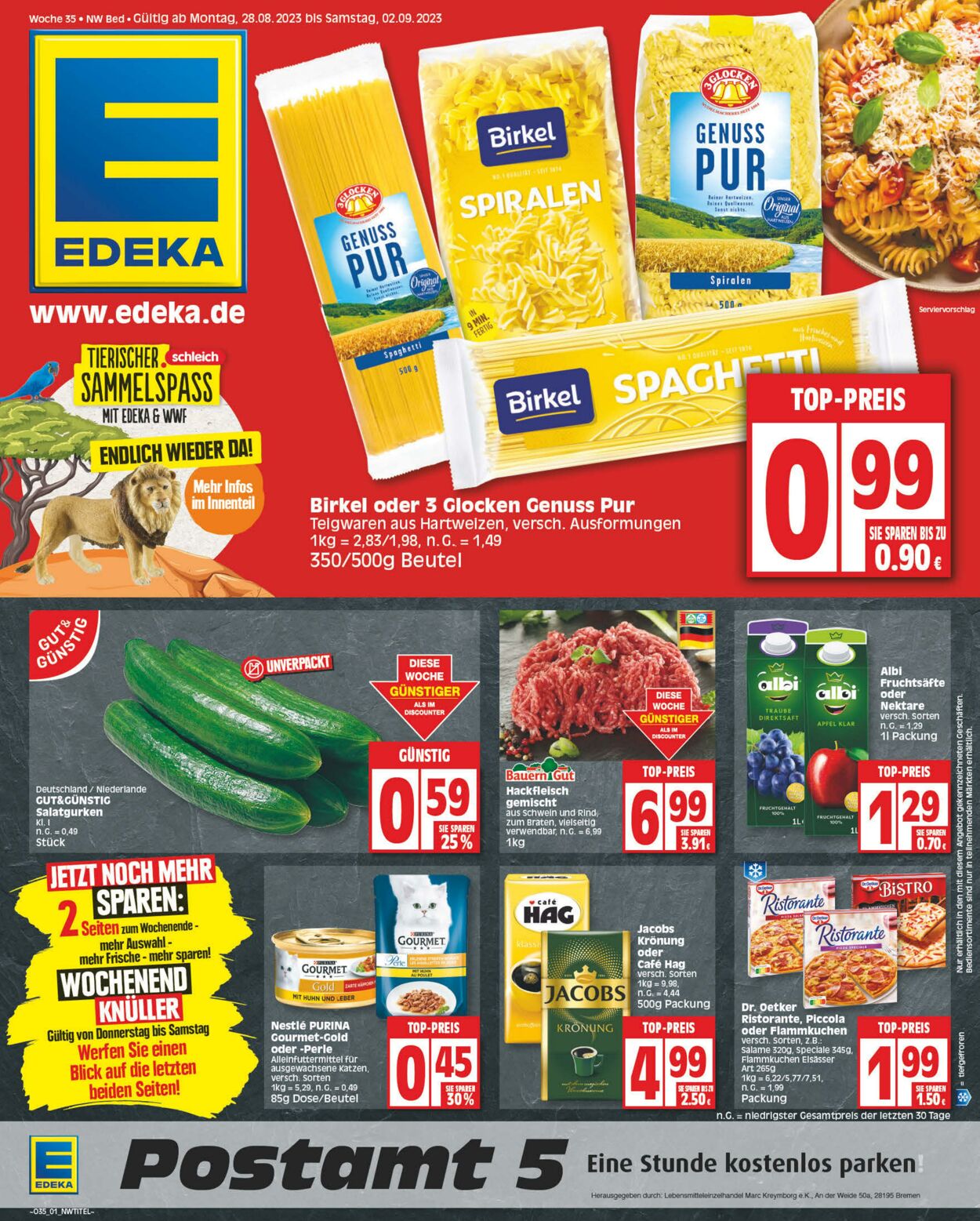 Prospekt Edeka 28.08.2023 - 02.09.2023