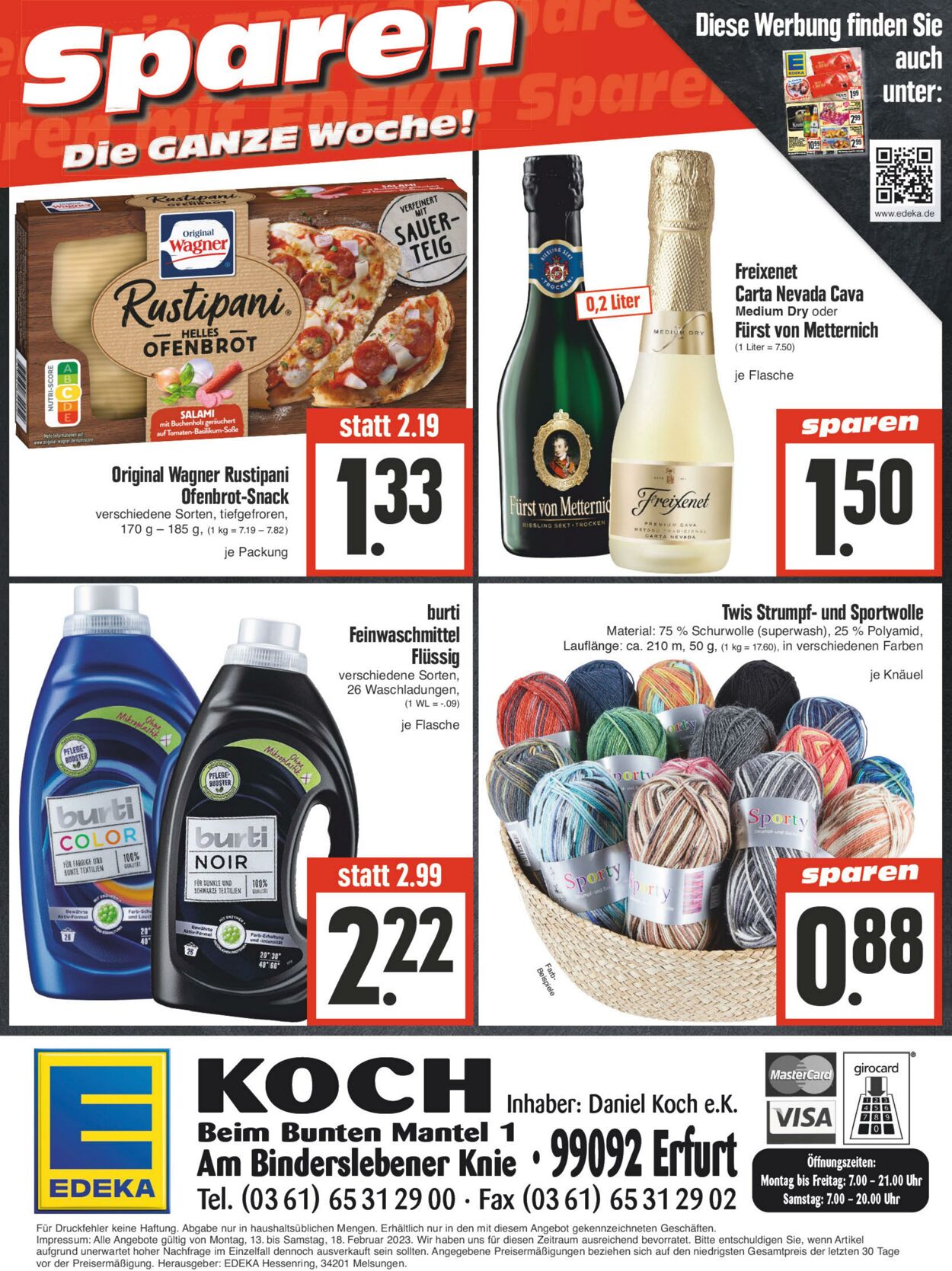 Prospekt Edeka 13.02.2023 - 18.02.2023