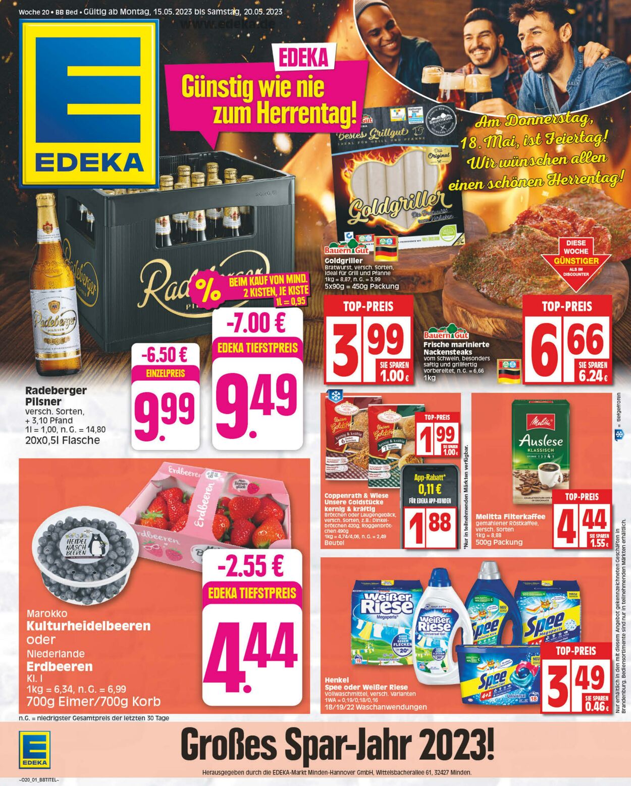 Prospekt Edeka 15.05.2023 - 20.05.2023