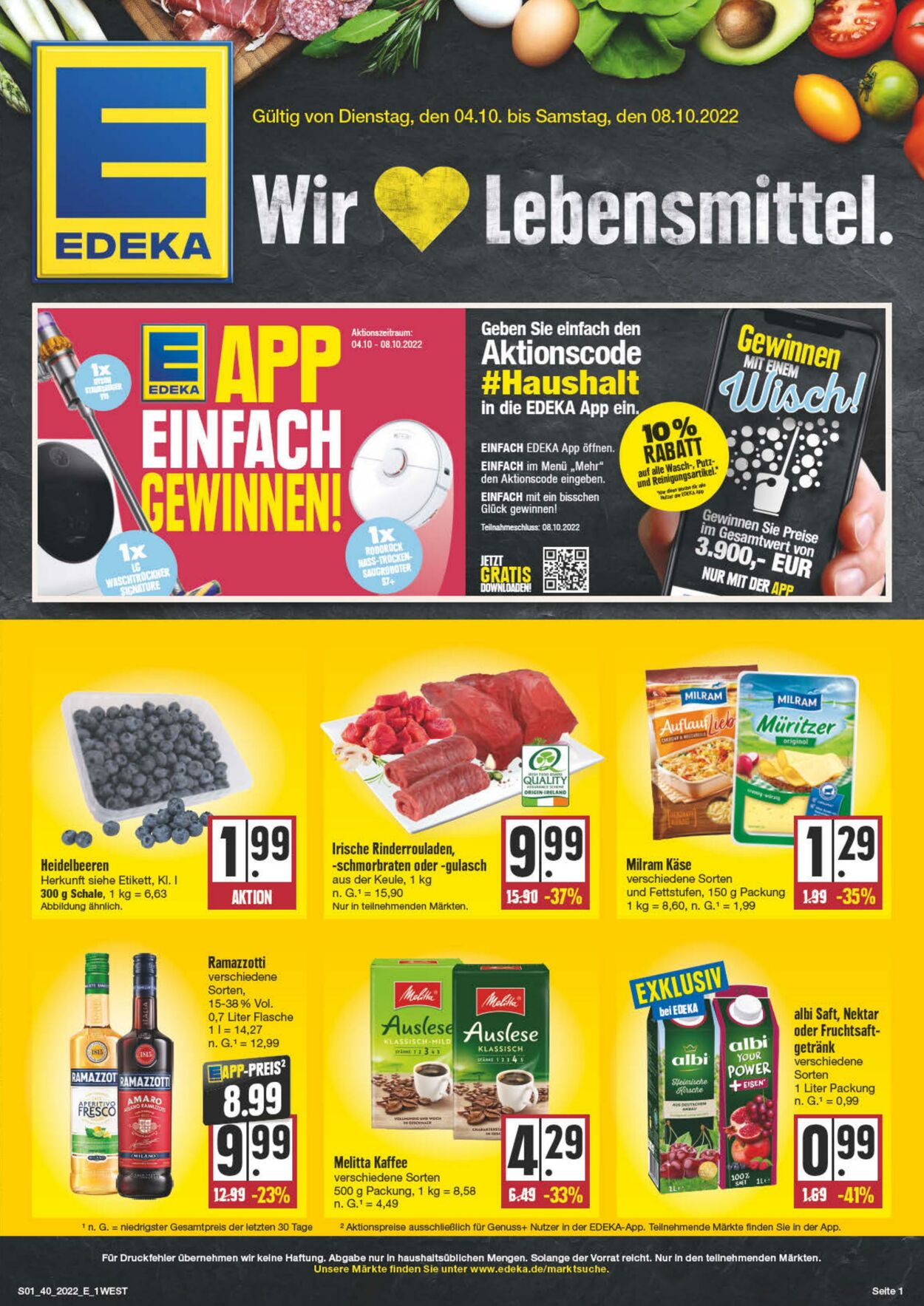 Prospekt Edeka 04.10.2022 - 08.10.2022