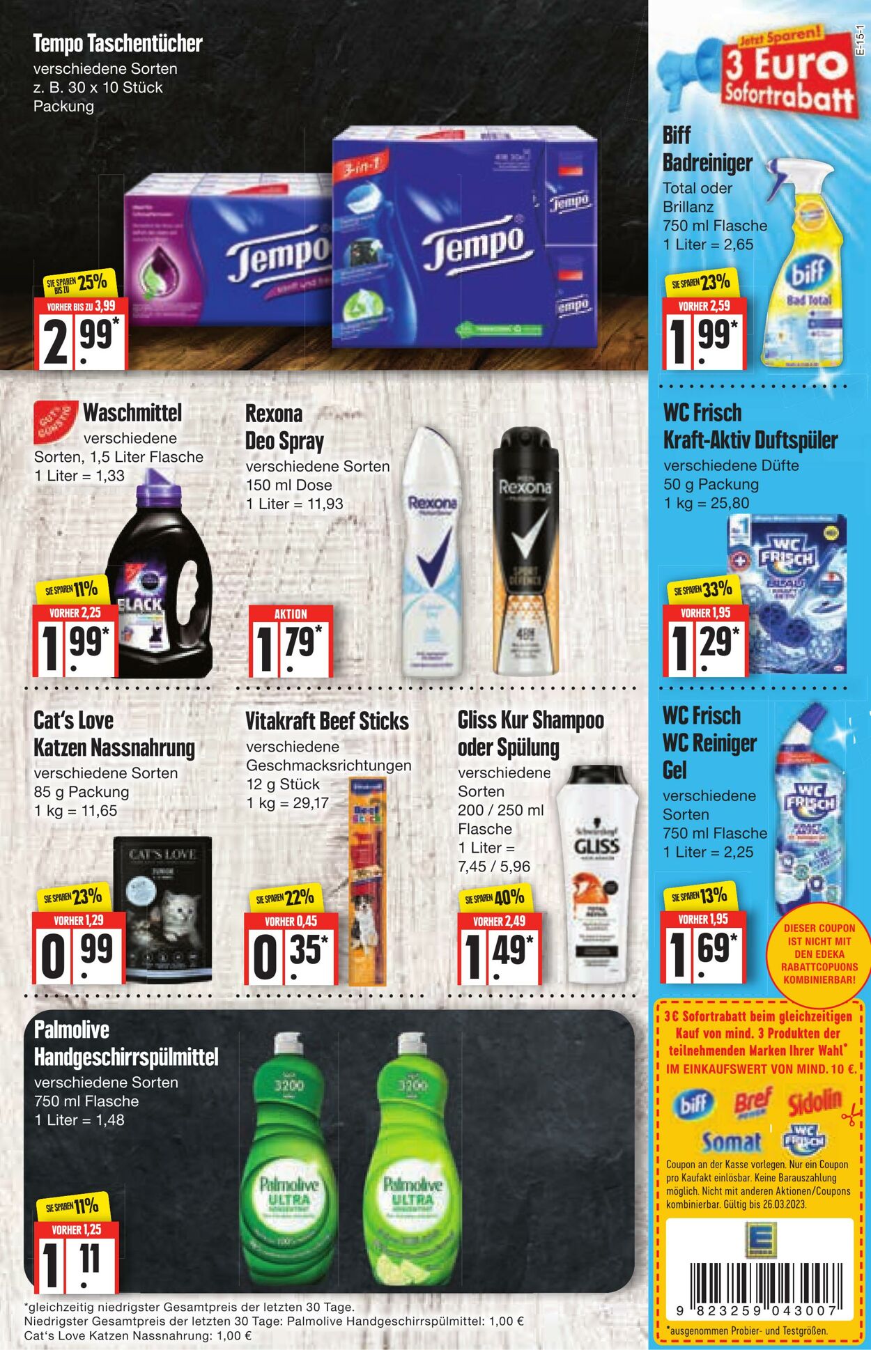 Prospekt Edeka 13.03.2023 - 18.03.2023