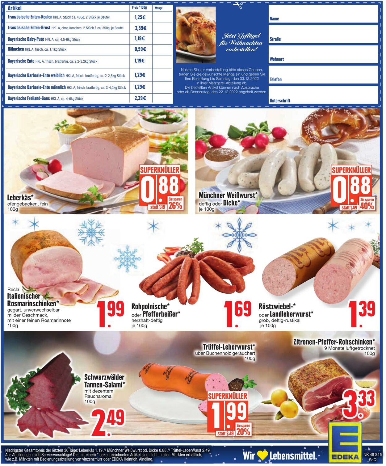 Prospekt Edeka 28.11.2022 - 03.12.2022