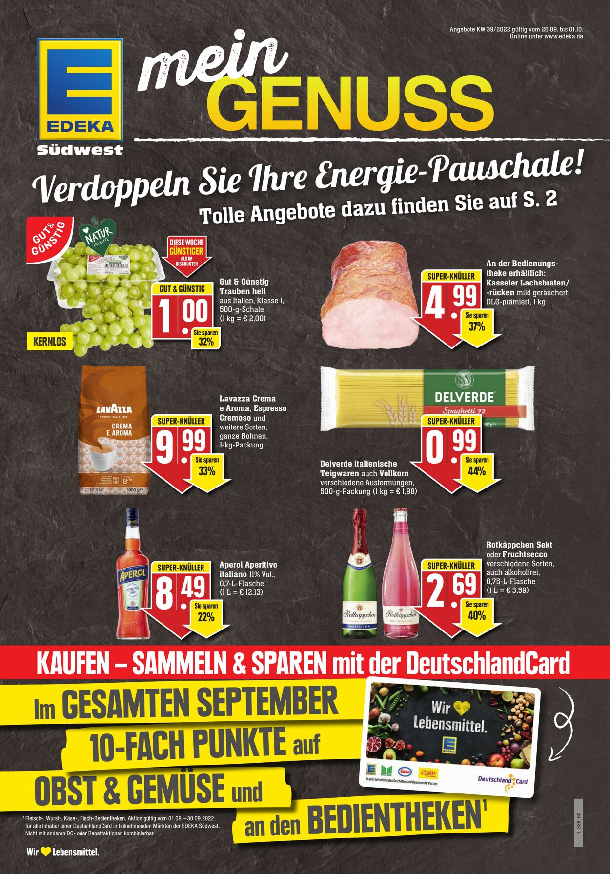 Prospekt Edeka 26.09.2022 - 01.10.2022