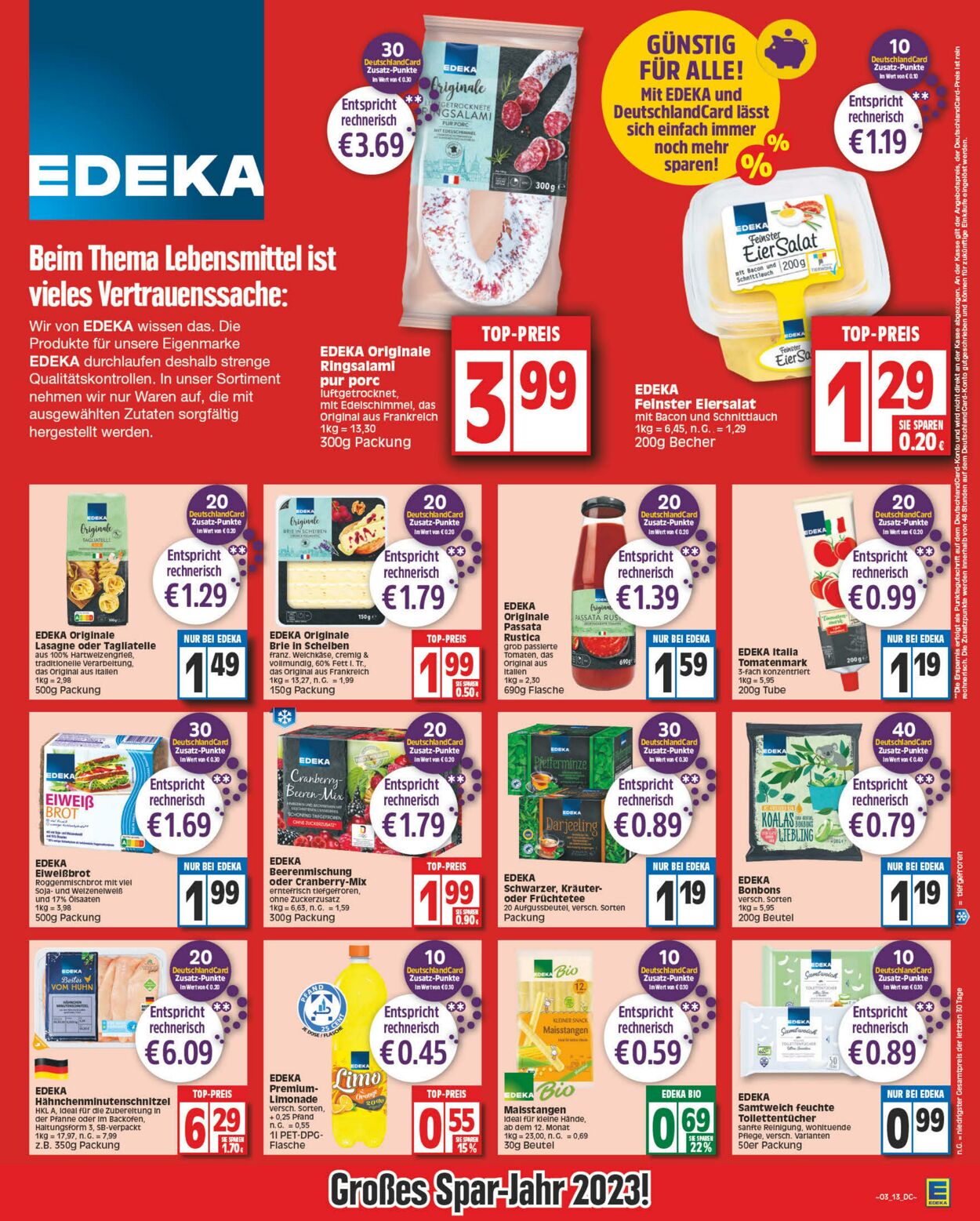 Prospekt Edeka 16.01.2023 - 21.01.2023