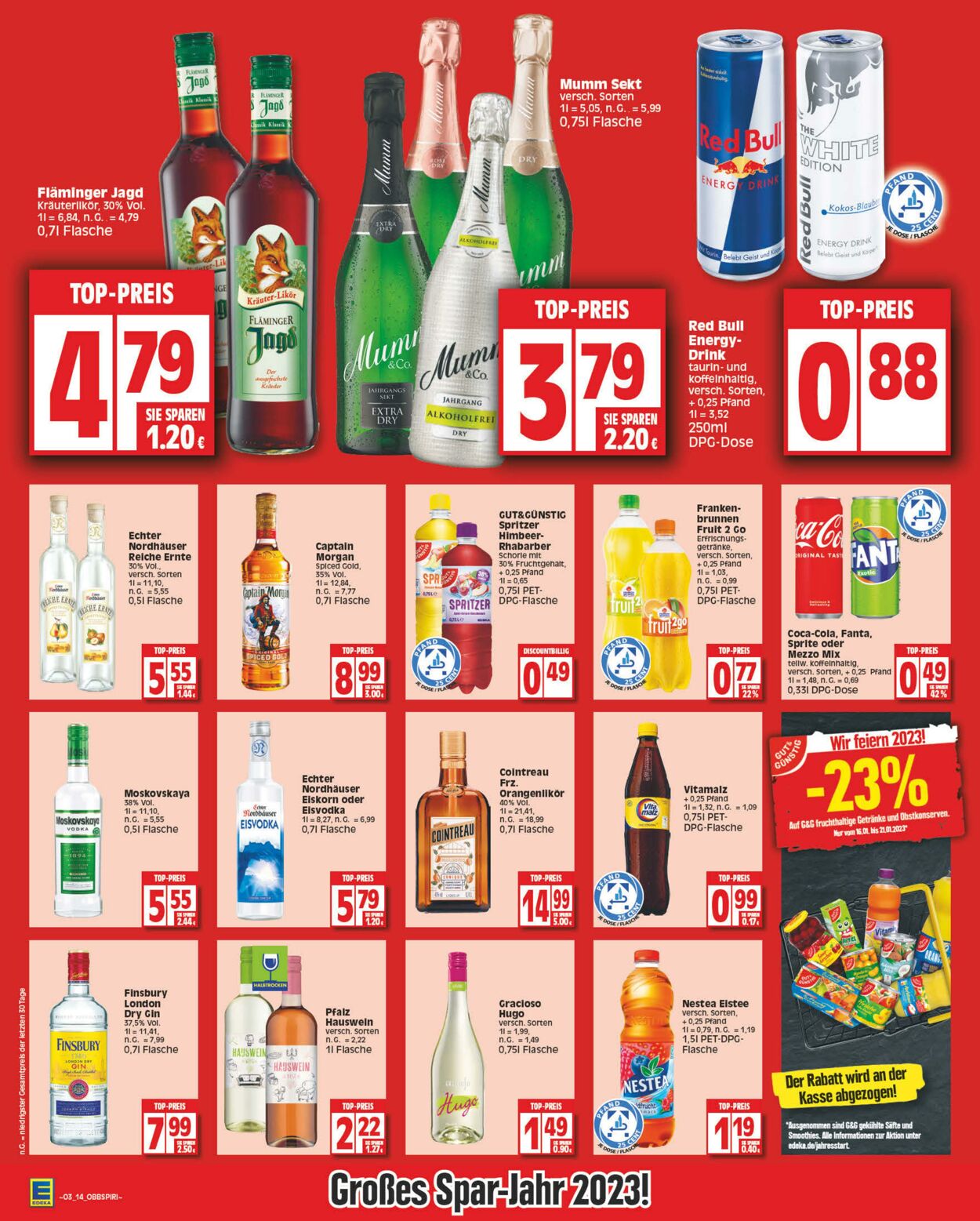 Prospekt Edeka 16.01.2023 - 21.01.2023