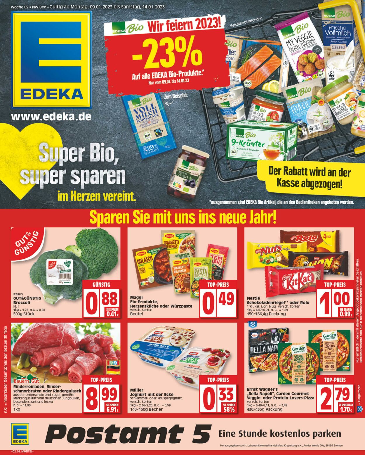 Prospekt Edeka 09.01.2023 - 14.01.2023