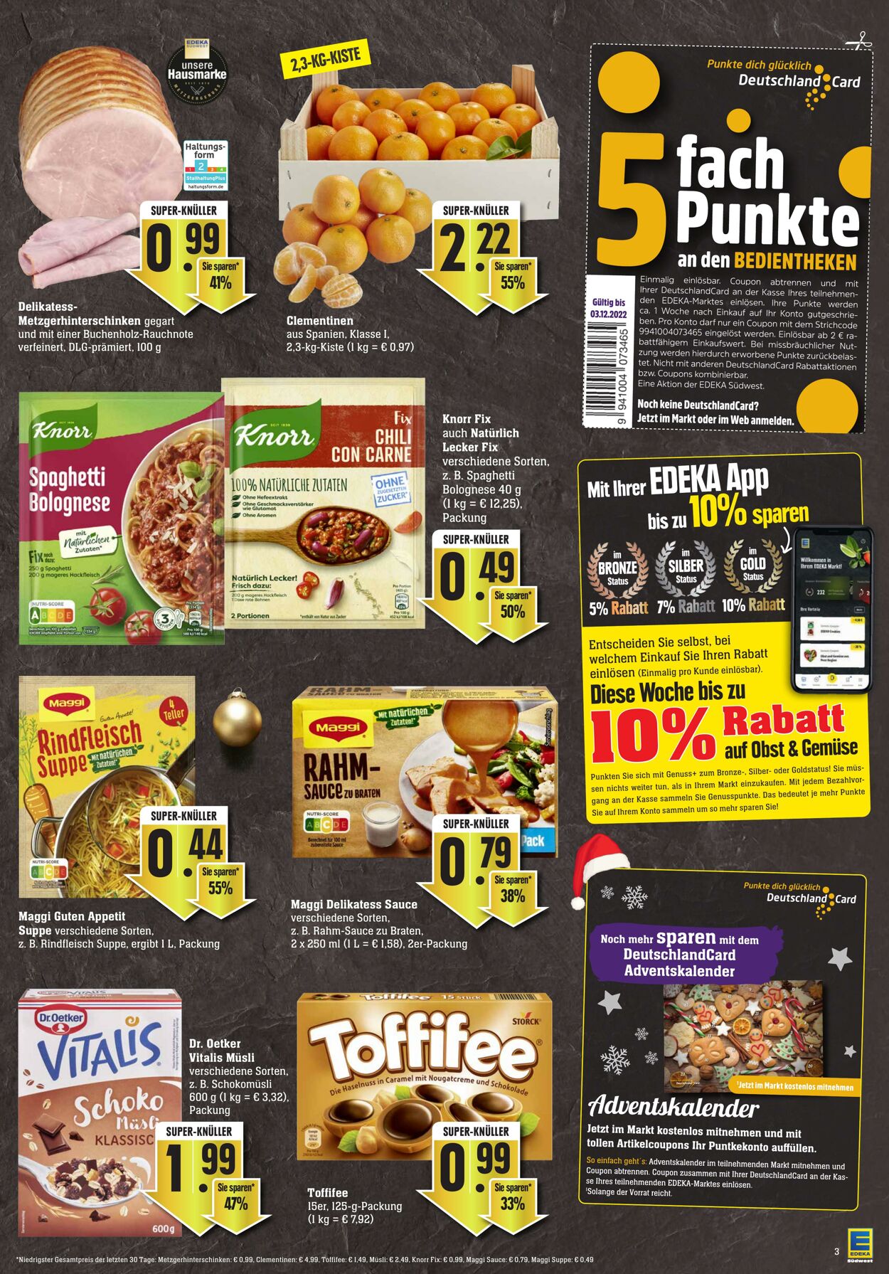 Prospekt Edeka 28.11.2022 - 03.12.2022