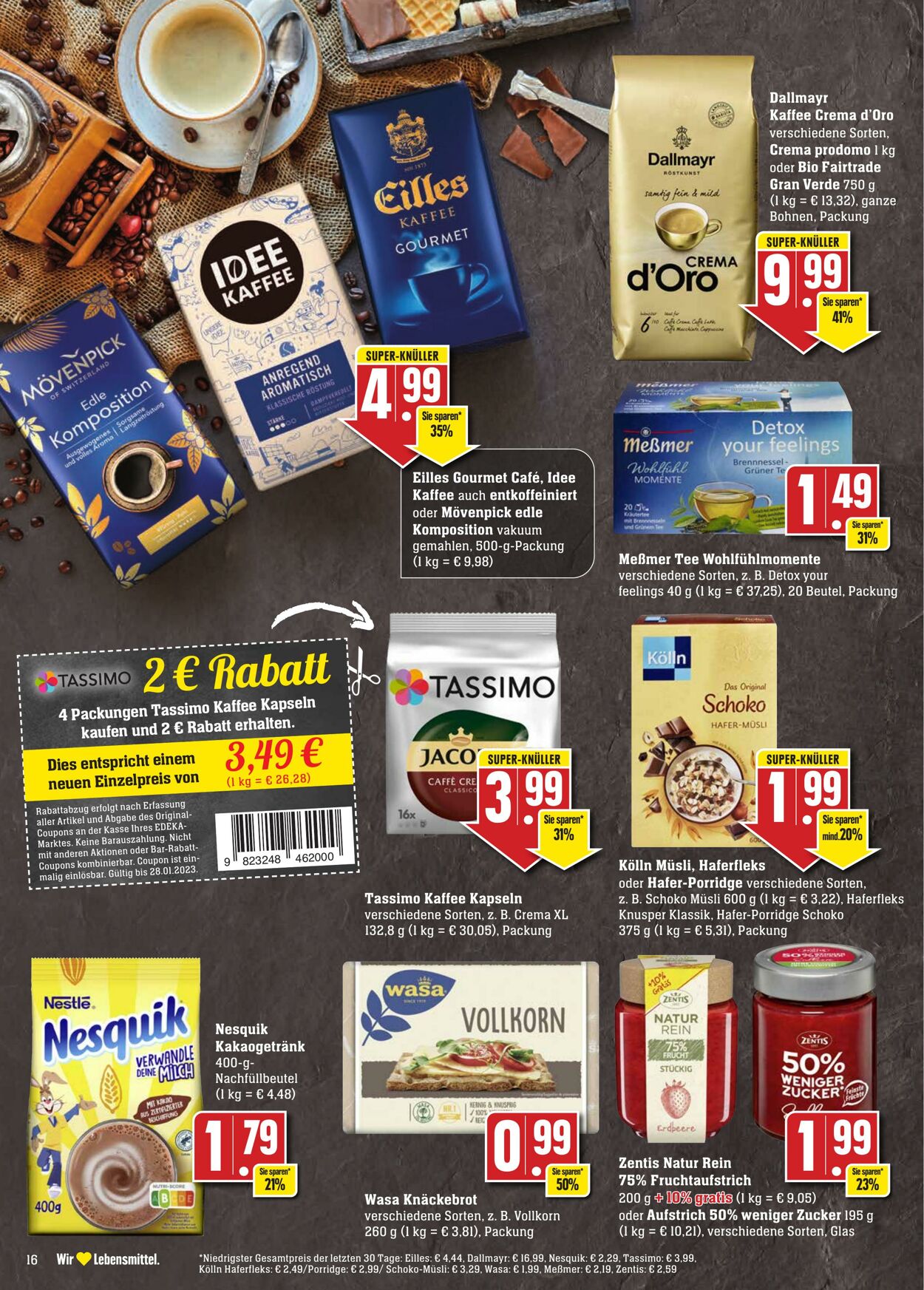 Prospekt Edeka 23.01.2023 - 28.01.2023