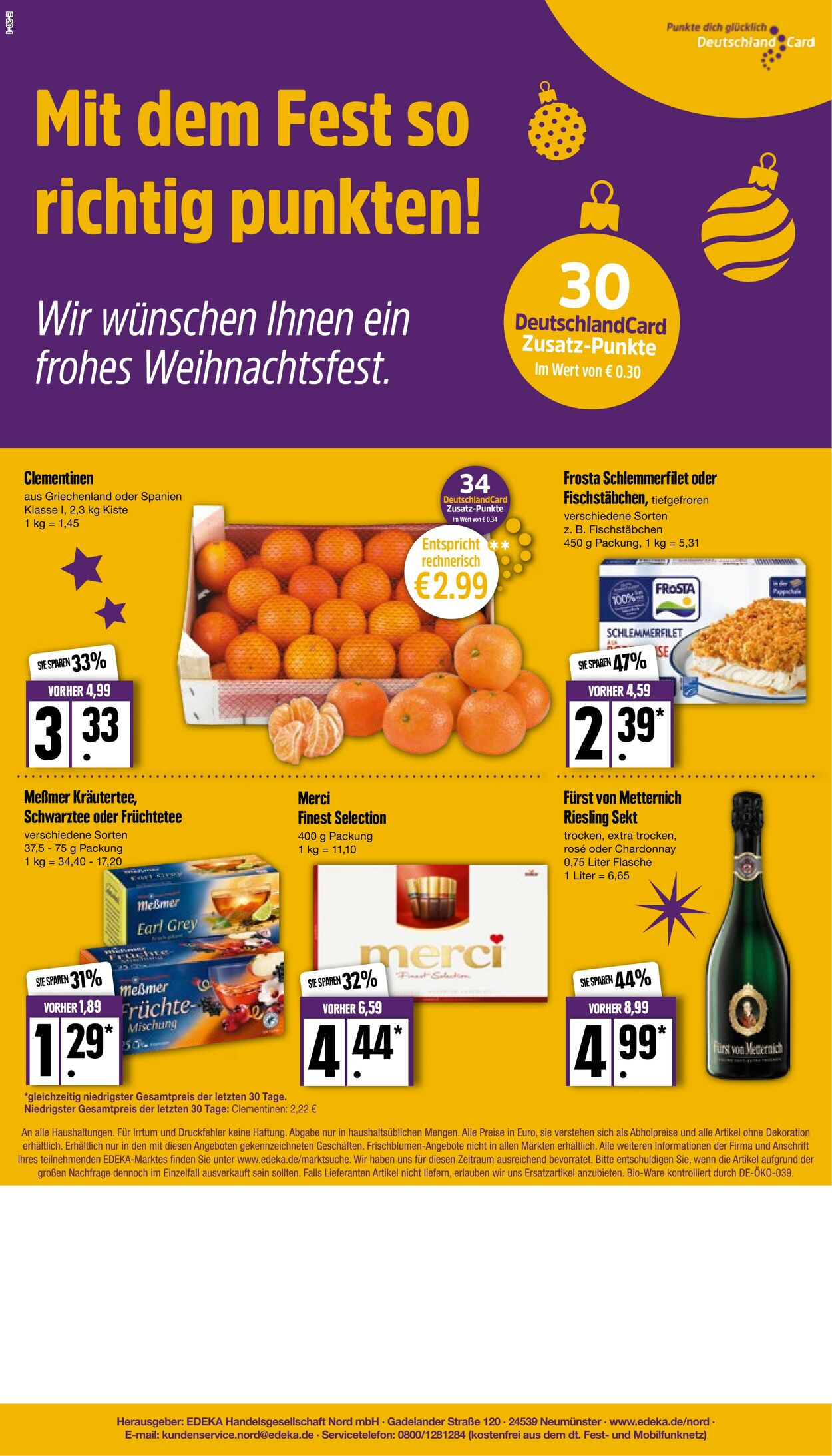 Prospekt Edeka 19.12.2022 - 24.12.2022