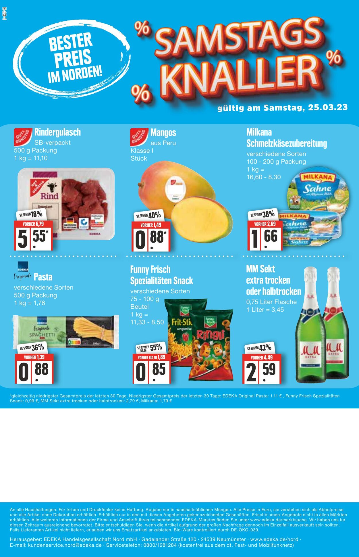 Prospekt Edeka 20.03.2023 - 25.03.2023