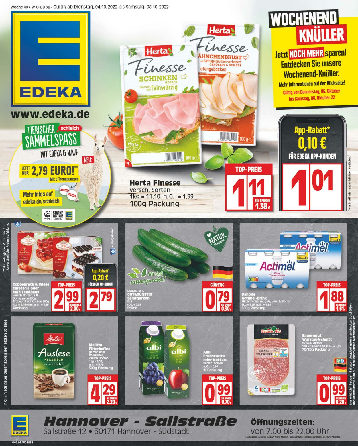 Prospekt Edeka 04.10.2022 - 08.10.2022