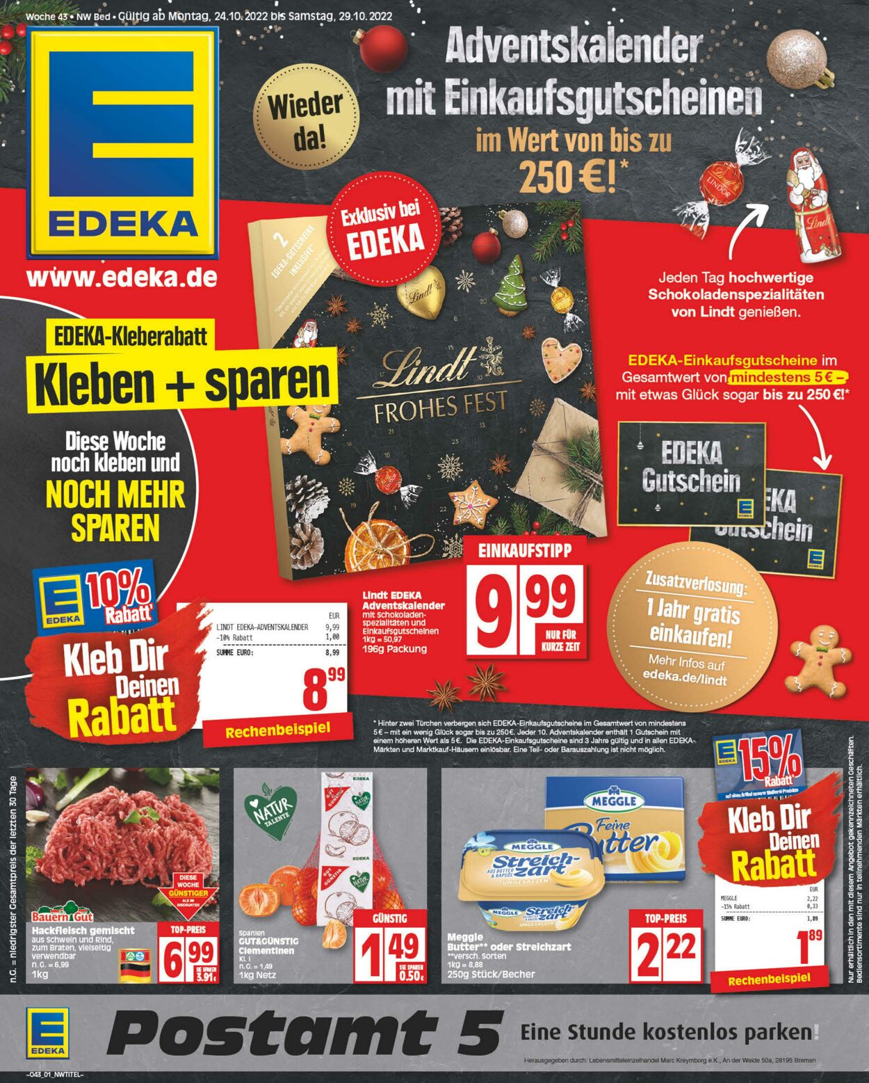 Prospekt Edeka 24.10.2022 - 29.10.2022