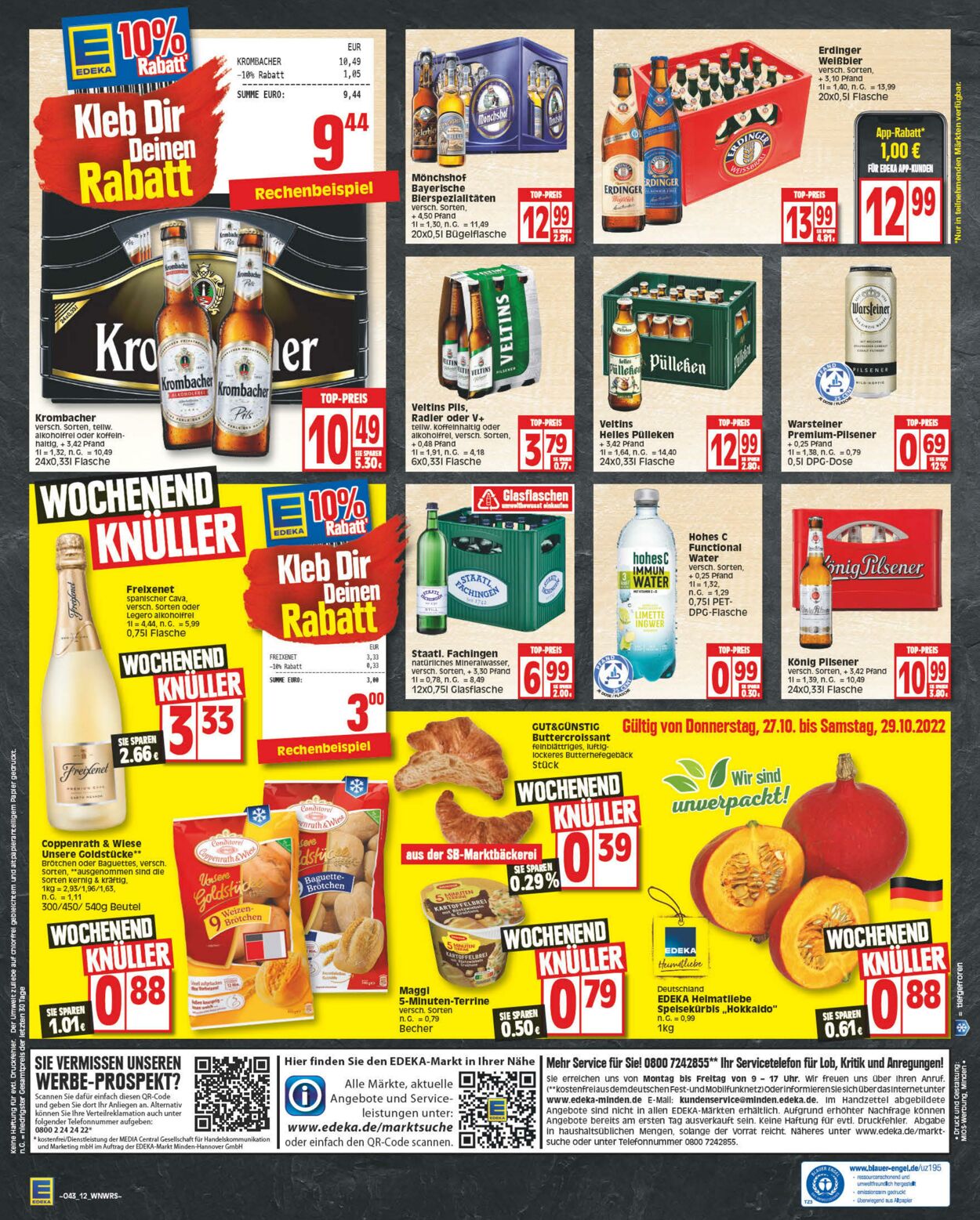 Prospekt Edeka 24.10.2022 - 29.10.2022