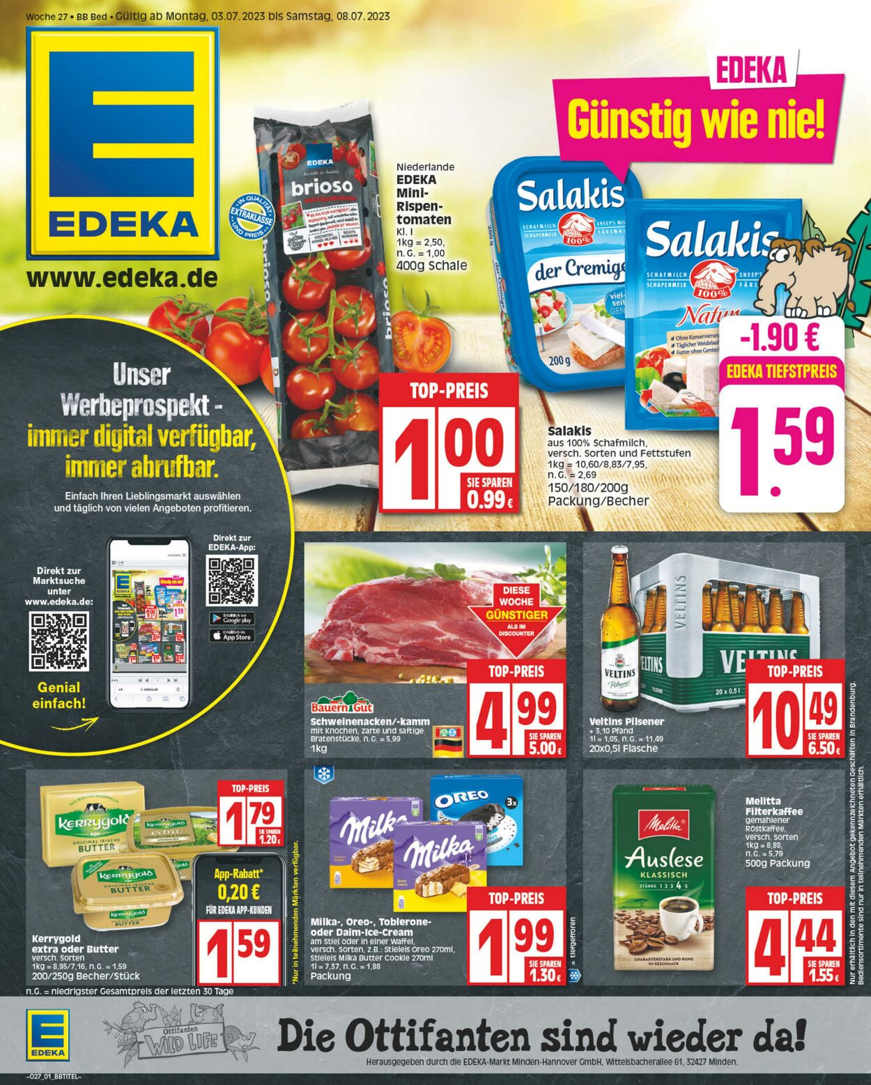 Prospekt Edeka 03.07.2023 - 08.07.2023