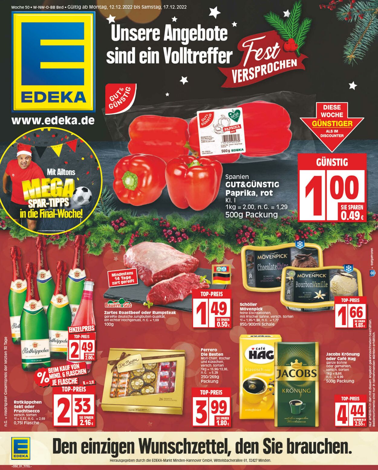 Prospekt Edeka 12.12.2022 - 17.12.2022