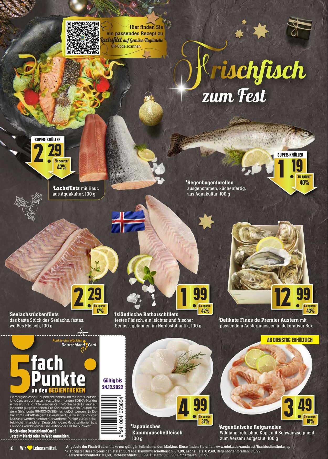 Prospekt Edeka 19.12.2022 - 24.12.2022