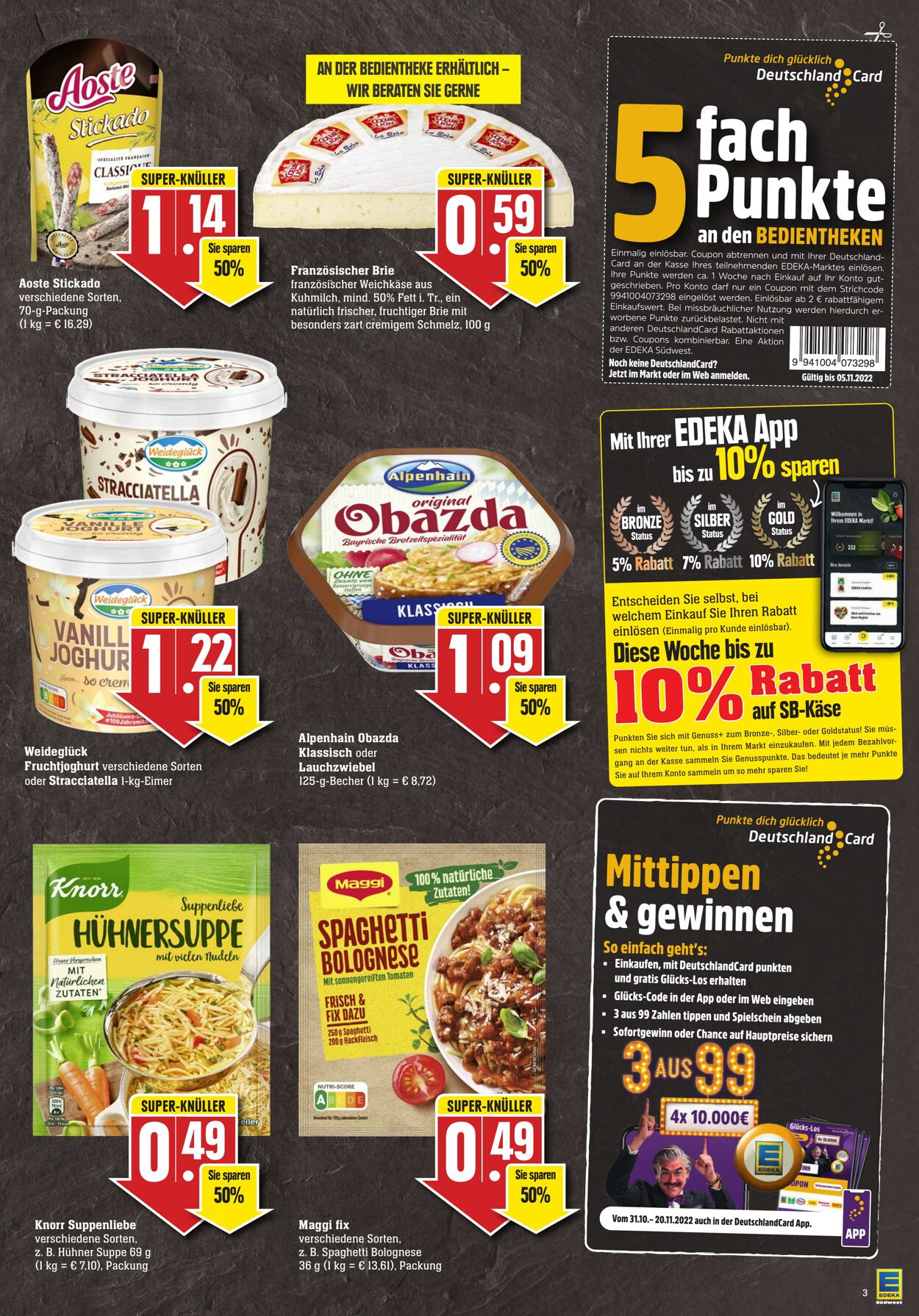 Prospekt Edeka 31.10.2022 - 05.11.2022