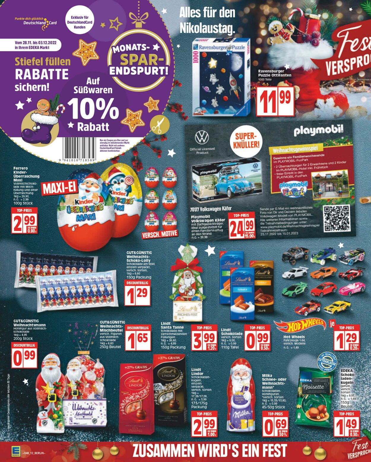 Prospekt Edeka 28.11.2022 - 03.12.2022