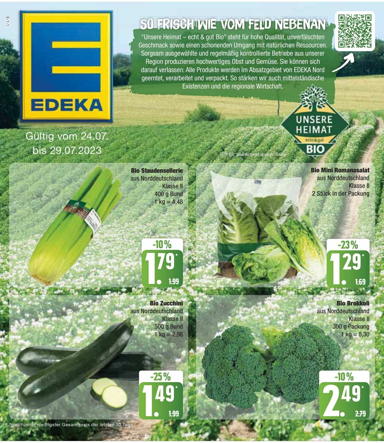 Prospekt Edeka 24.07.2023 - 29.07.2023