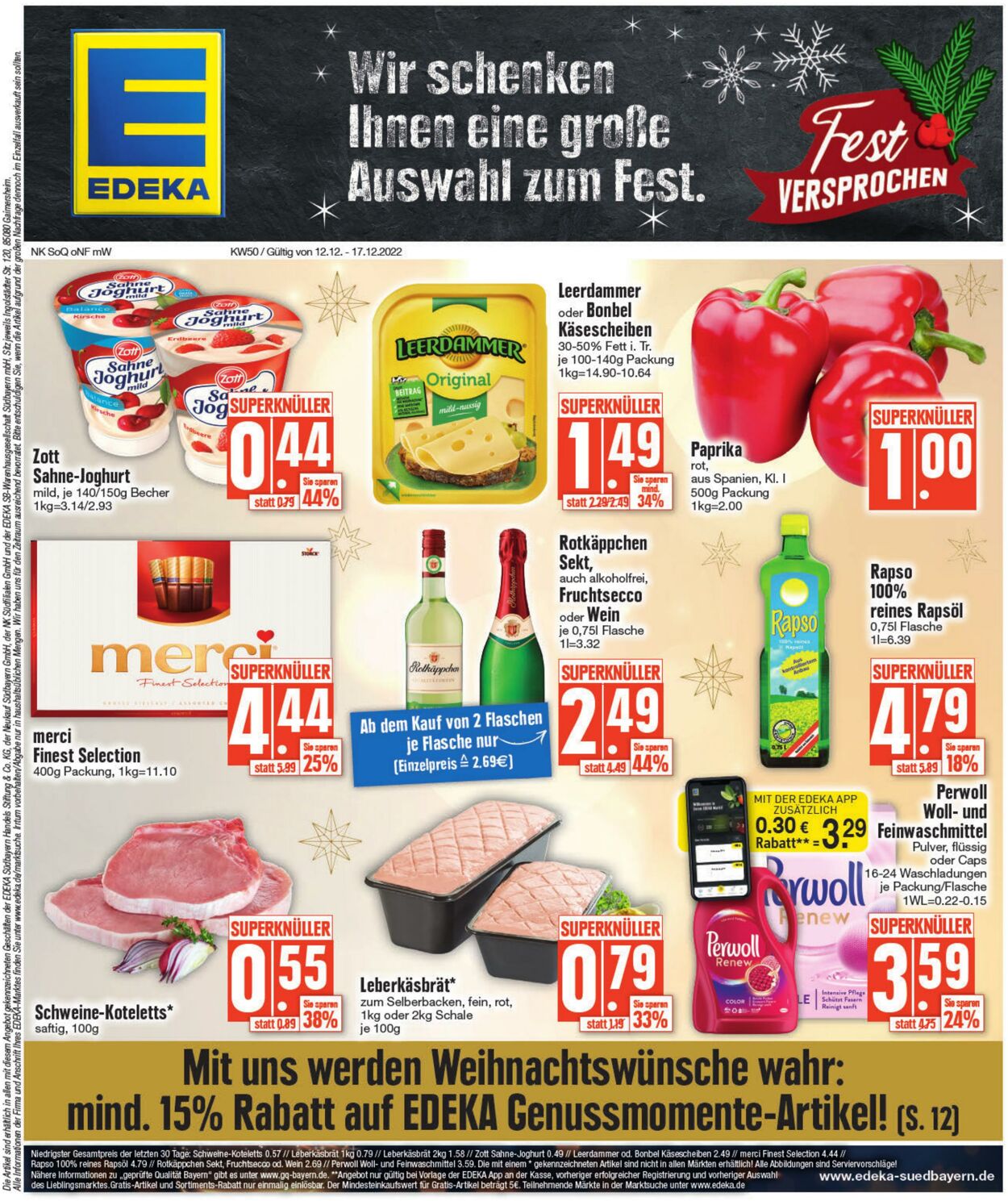 Prospekt Edeka 12.12.2022 - 17.12.2022