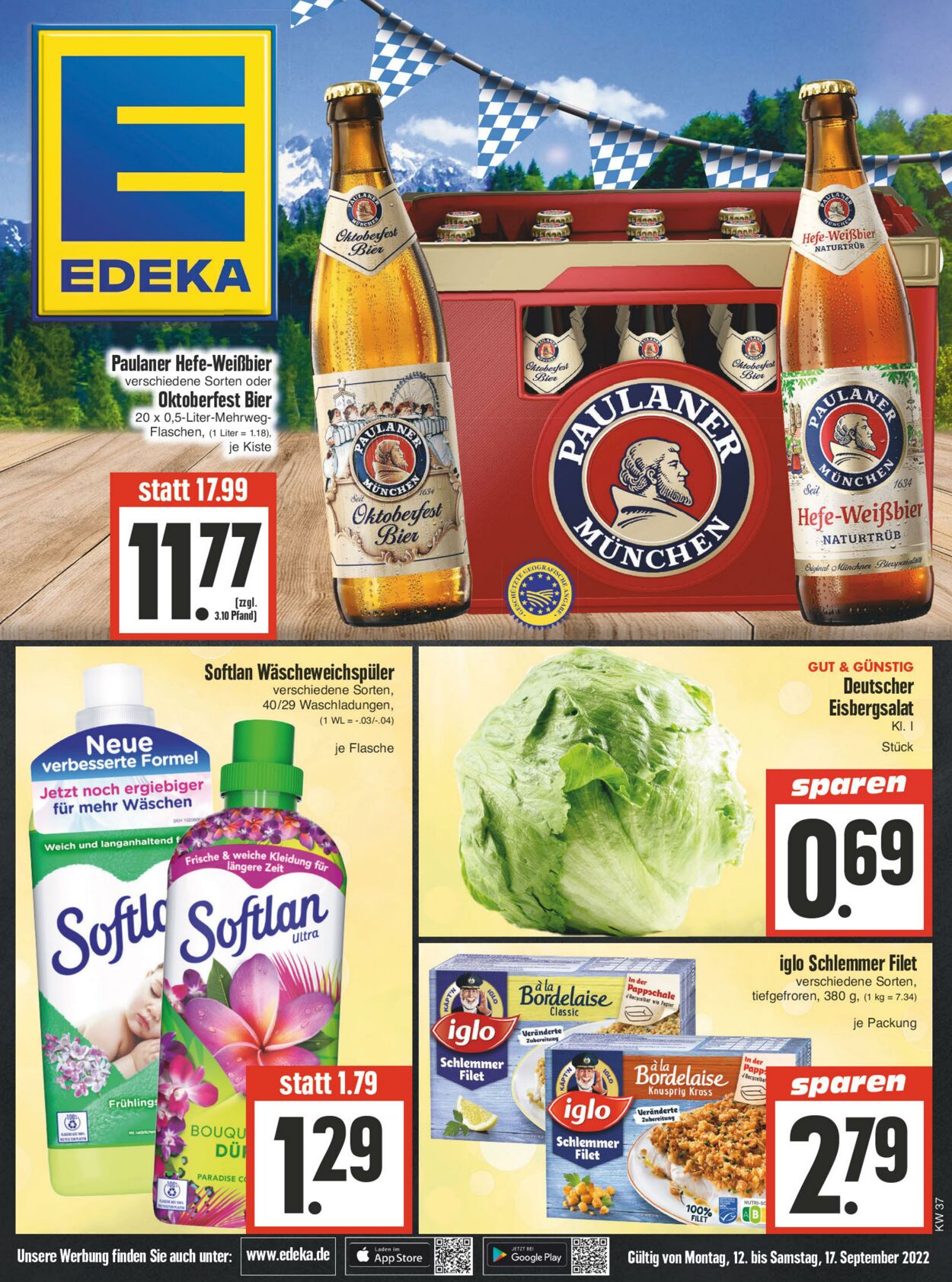 Prospekt Edeka 12.09.2022 - 17.09.2022