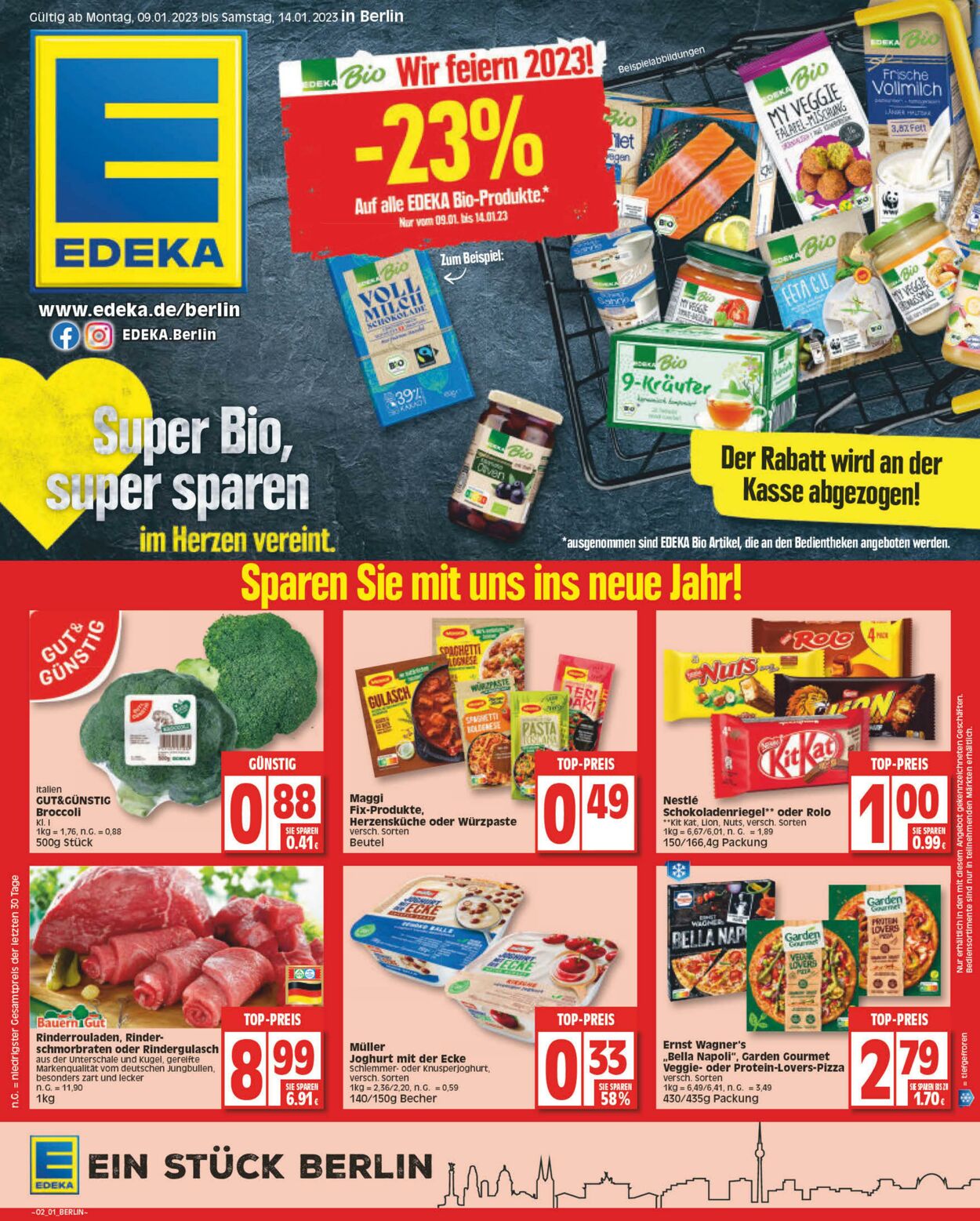 Prospekt Edeka 09.01.2023 - 14.01.2023