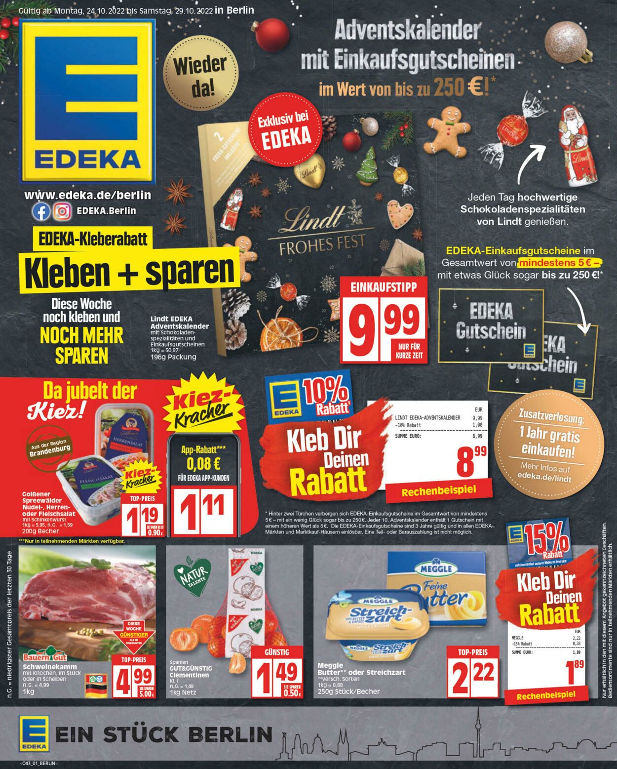 Prospekt Edeka 24.10.2022 - 29.10.2022