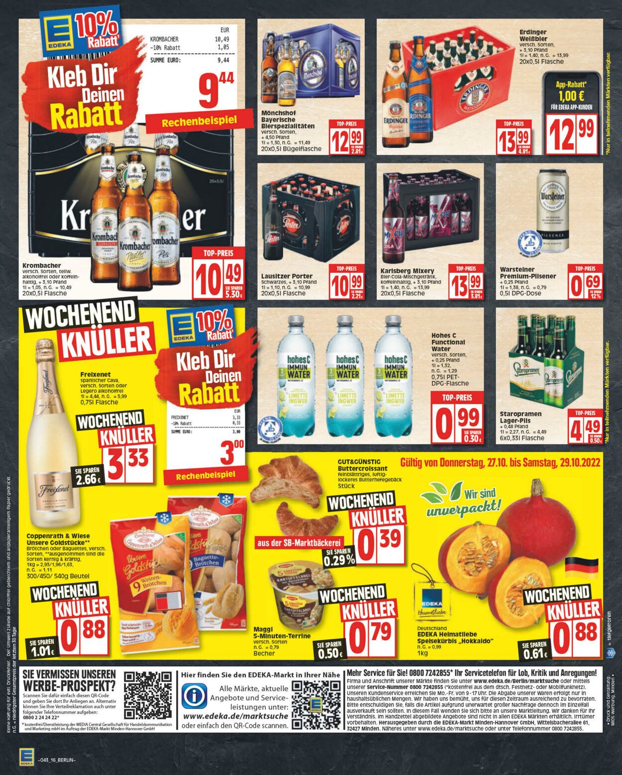 Prospekt Edeka 24.10.2022 - 29.10.2022