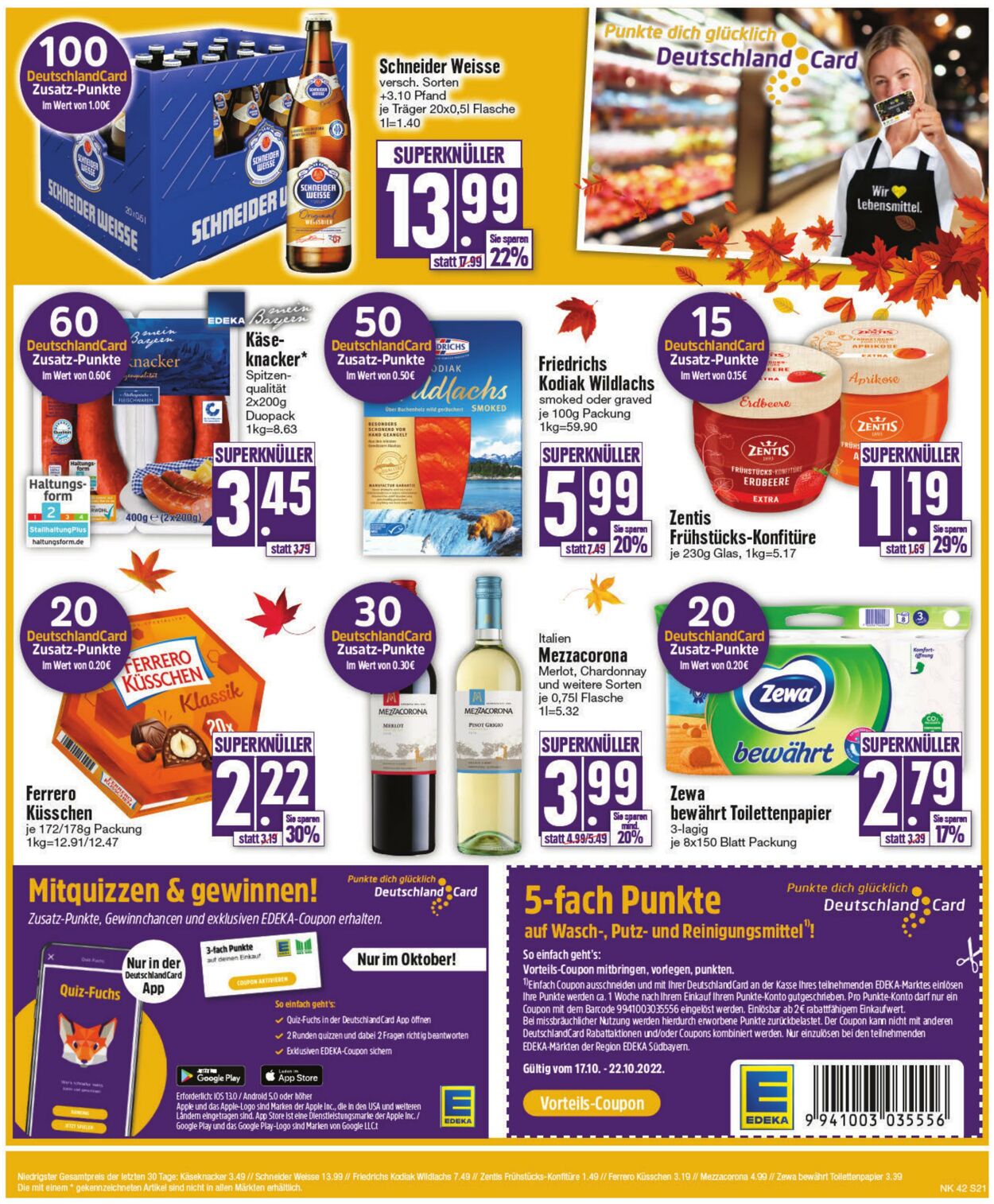 Prospekt Edeka 17.10.2022 - 22.10.2022