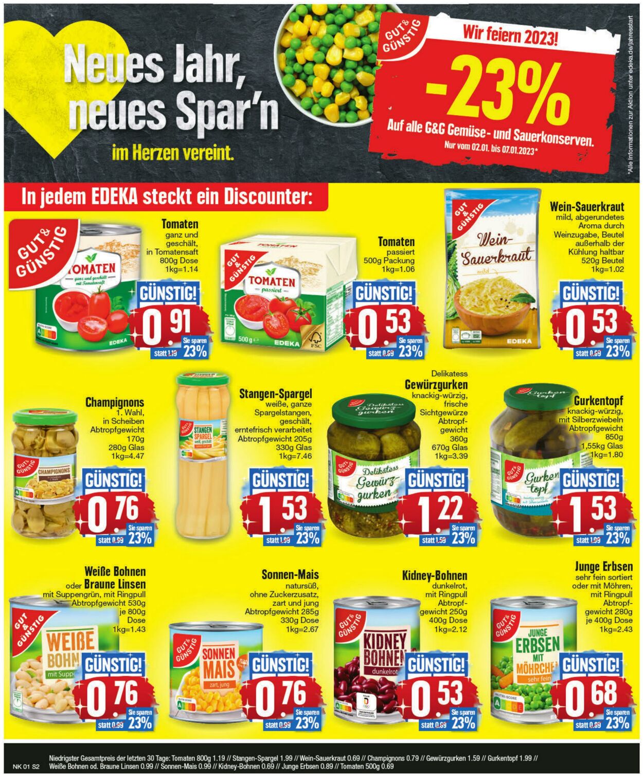 Prospekt Edeka 02.01.2023 - 07.01.2023