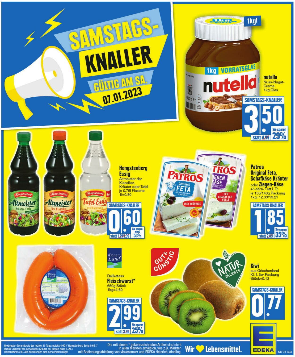 Prospekt Edeka 02.01.2023 - 07.01.2023