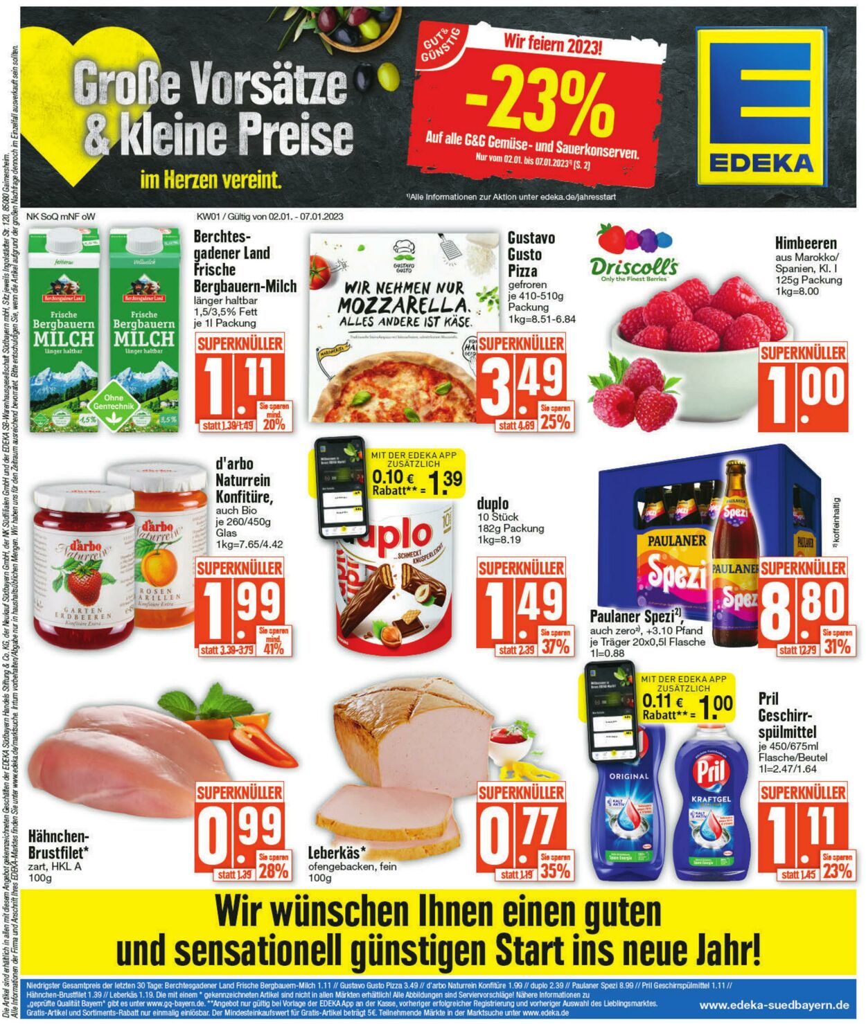 Prospekt Edeka 02.01.2023 - 07.01.2023