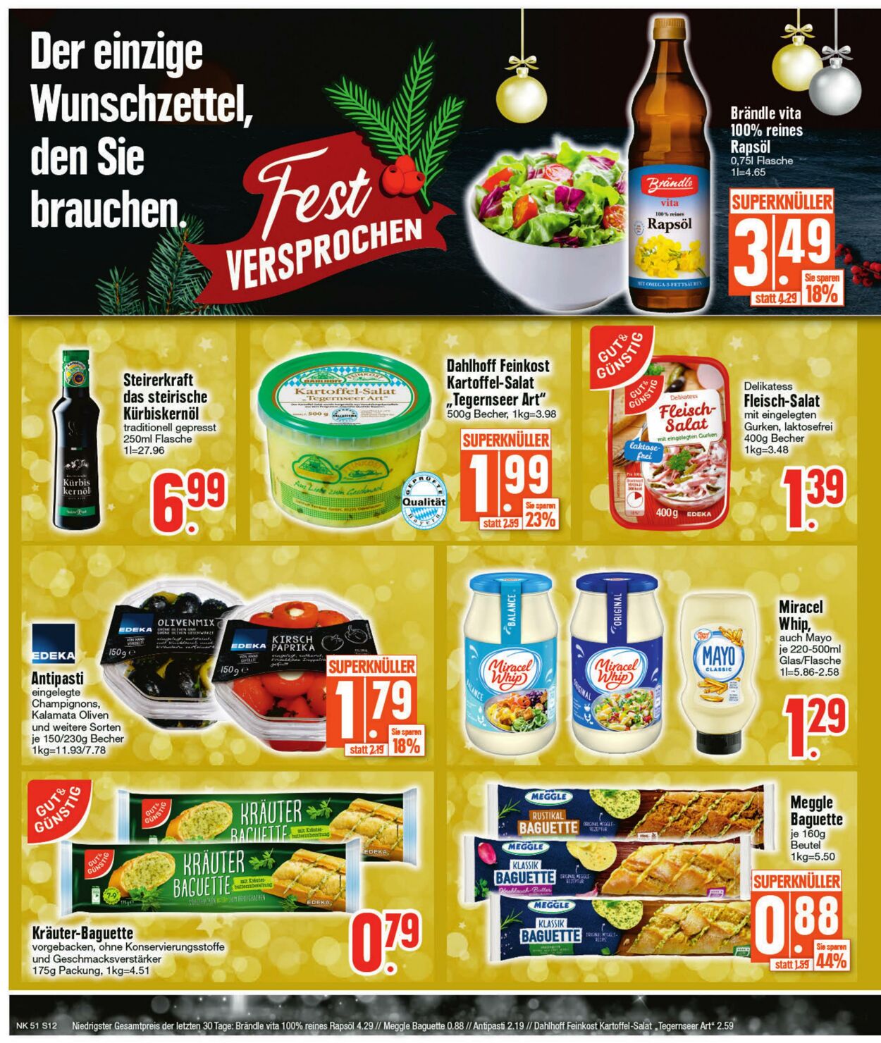 Prospekt Edeka 19.12.2022 - 24.12.2022