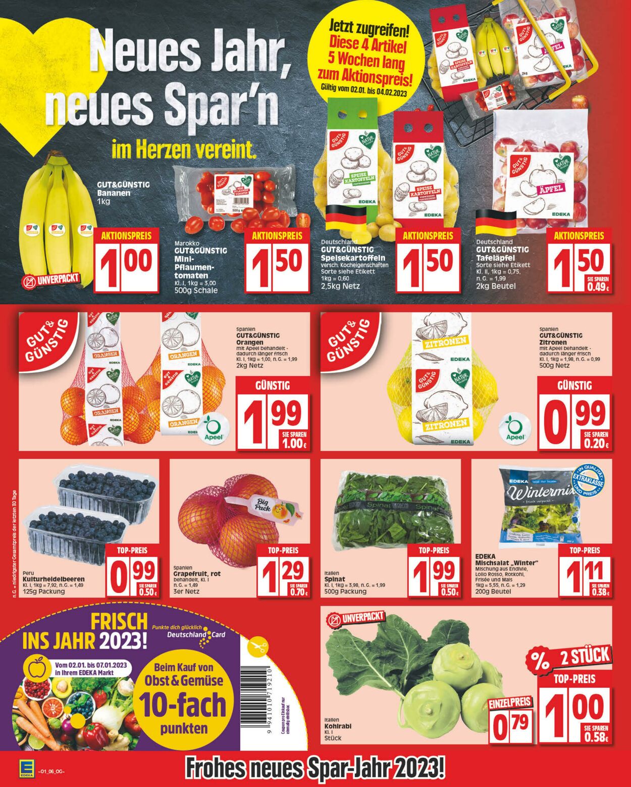 Prospekt Edeka 02.01.2023 - 07.01.2023